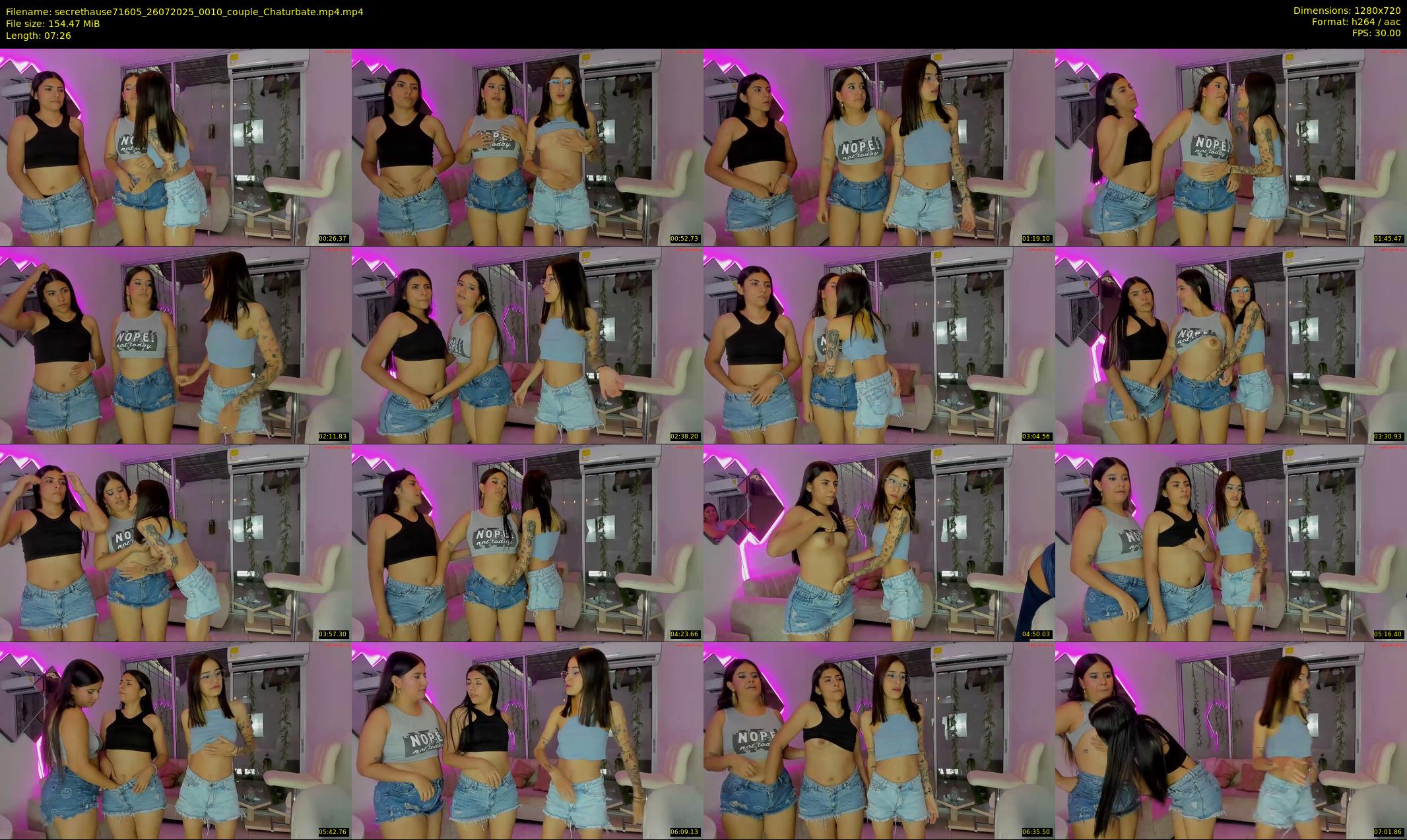 secrethause71605 — 8 minute Chaturbate couple cam show recording, 720p, Jul 26, 2025
