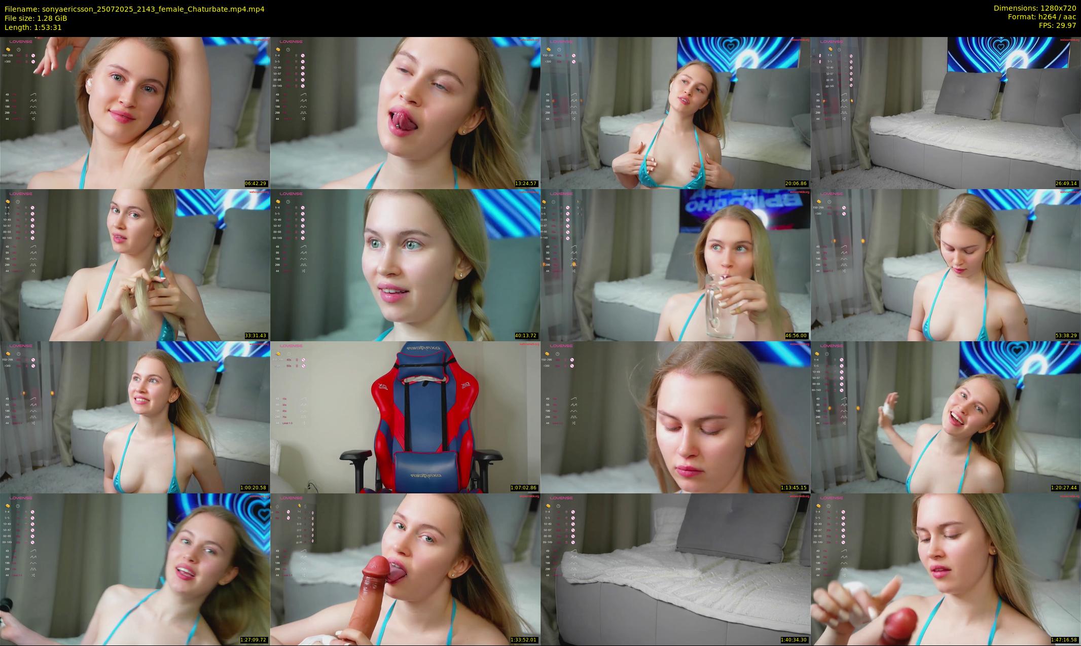 sonyaericsson — 114 minute Chaturbate female cam show recording, 720p, Jul 25, 2025