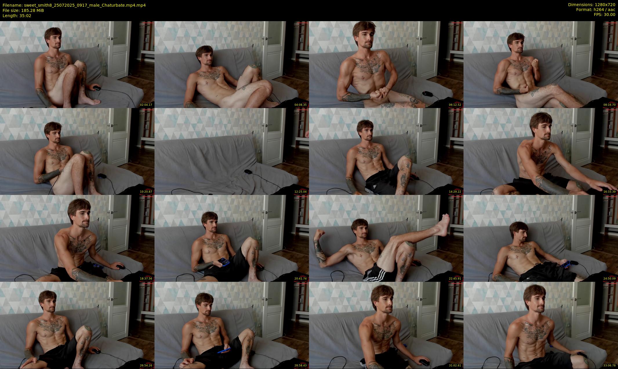 sweet_smith8 — 36 minute Chaturbate male cam show recording, 720p, Jul 25, 2025