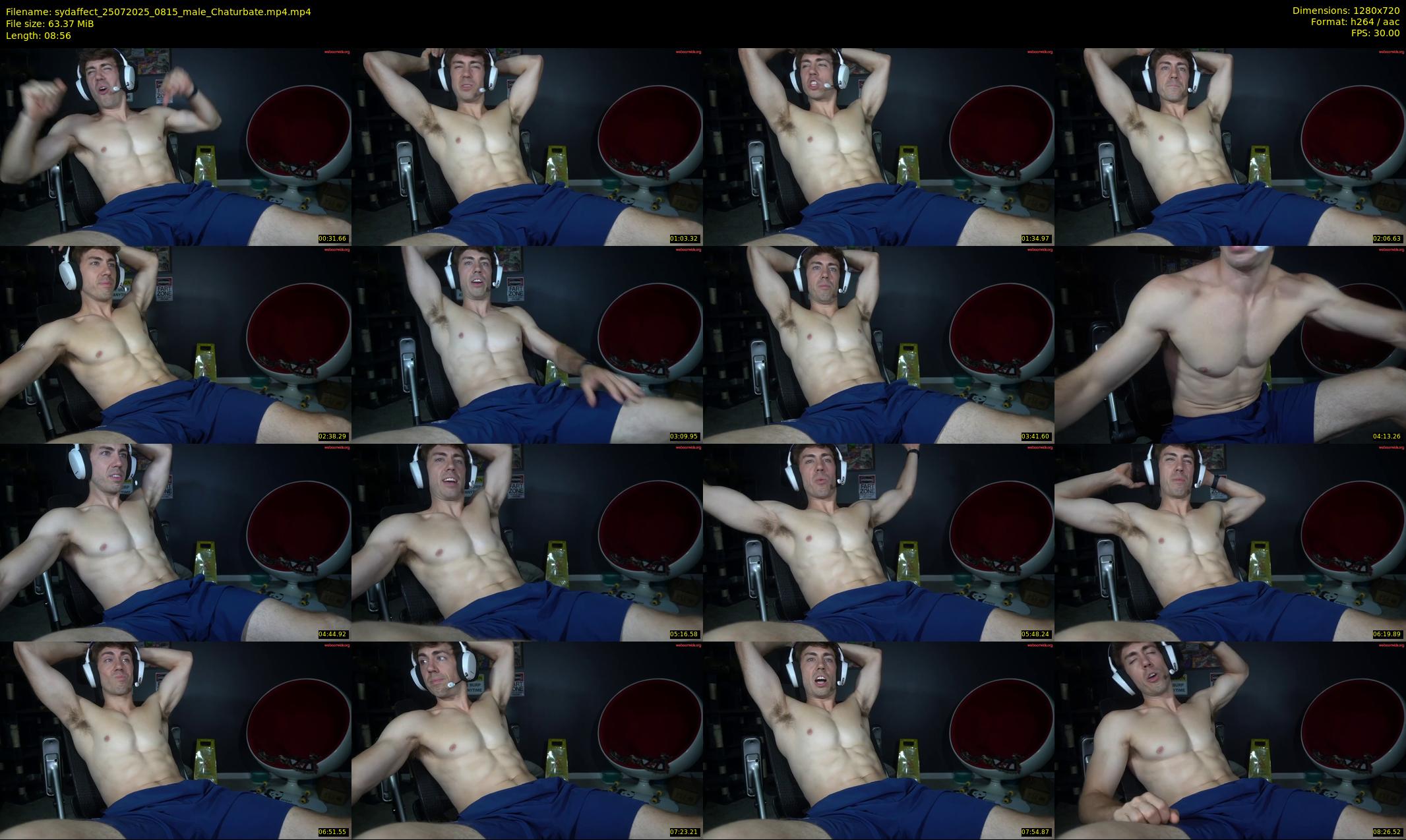sydaffect — 9 minute Chaturbate male cam show recording, 720p, Jul 25, 2025