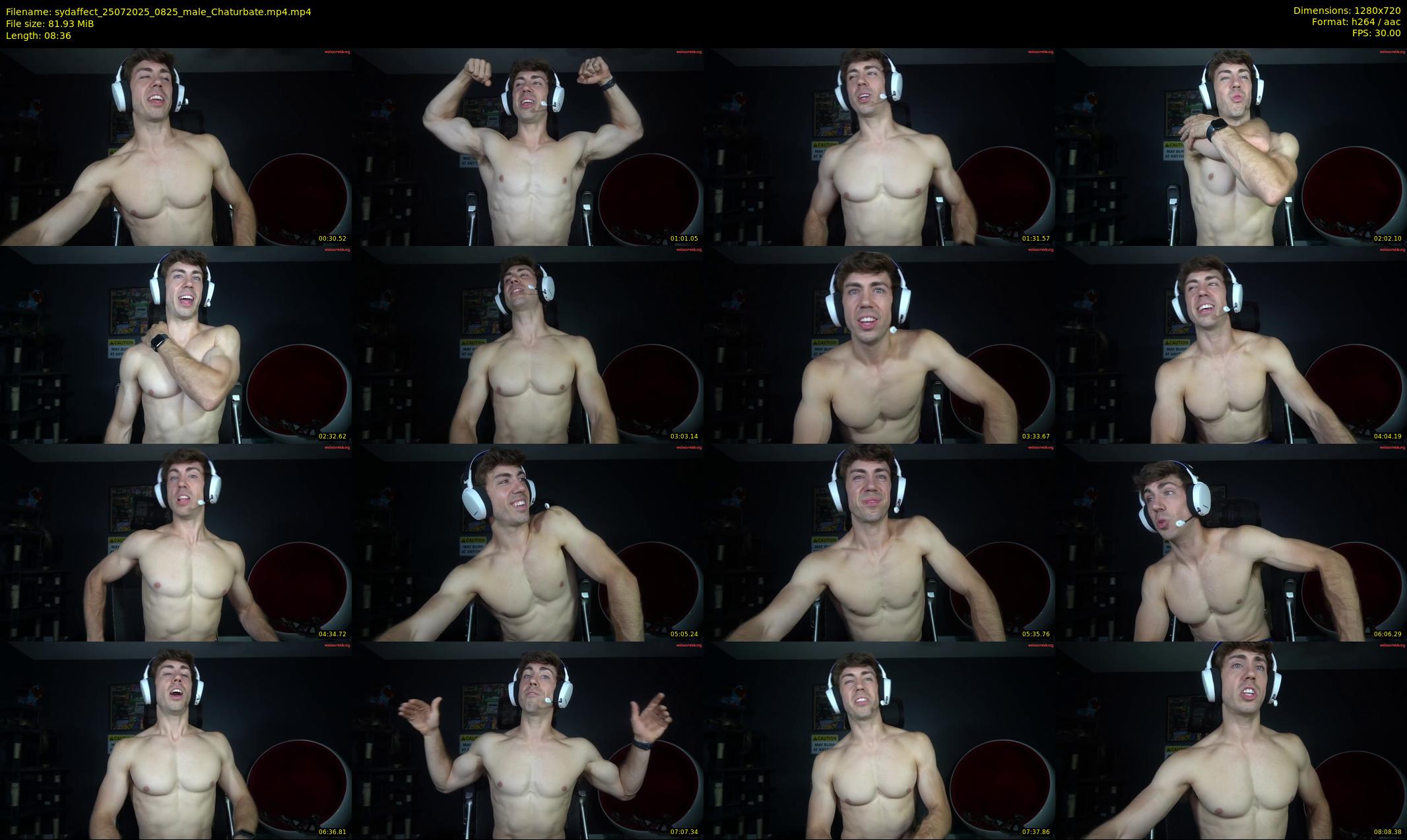 sydaffect — 9 minute Chaturbate male cam show recording, 720p, Jul 25, 2025