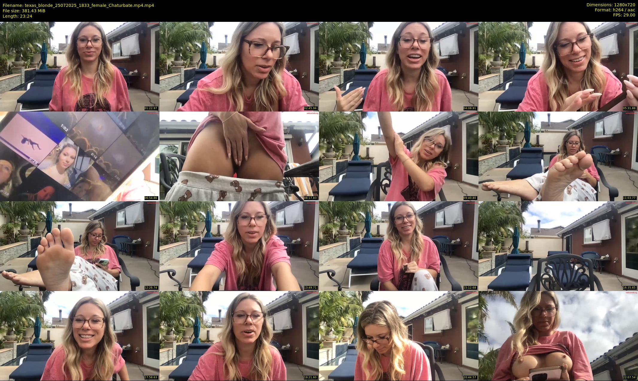 texas_blonde — 24 minute Chaturbate female cam show recording, 720p, Jul 25, 2025