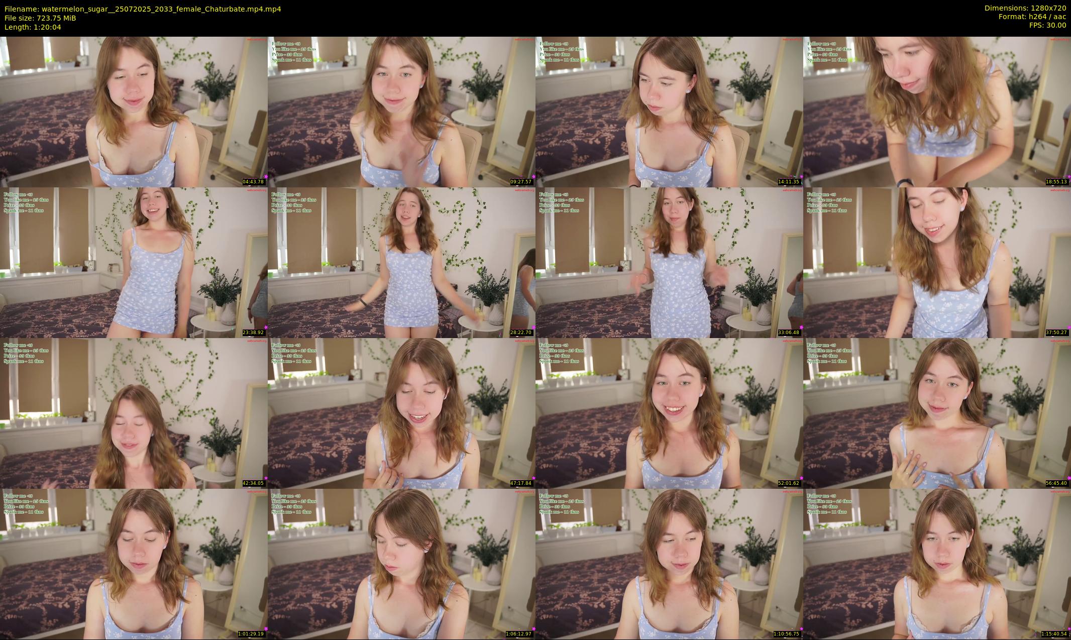 watermelon_sugar_ — 81 minute Chaturbate female cam show recording, 720p, Jul 25, 2025