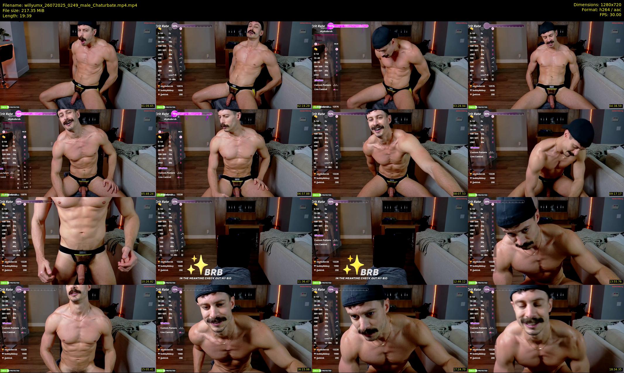 willyumx — 20 minute Chaturbate male cam show recording, 720p, Jul 26, 2025