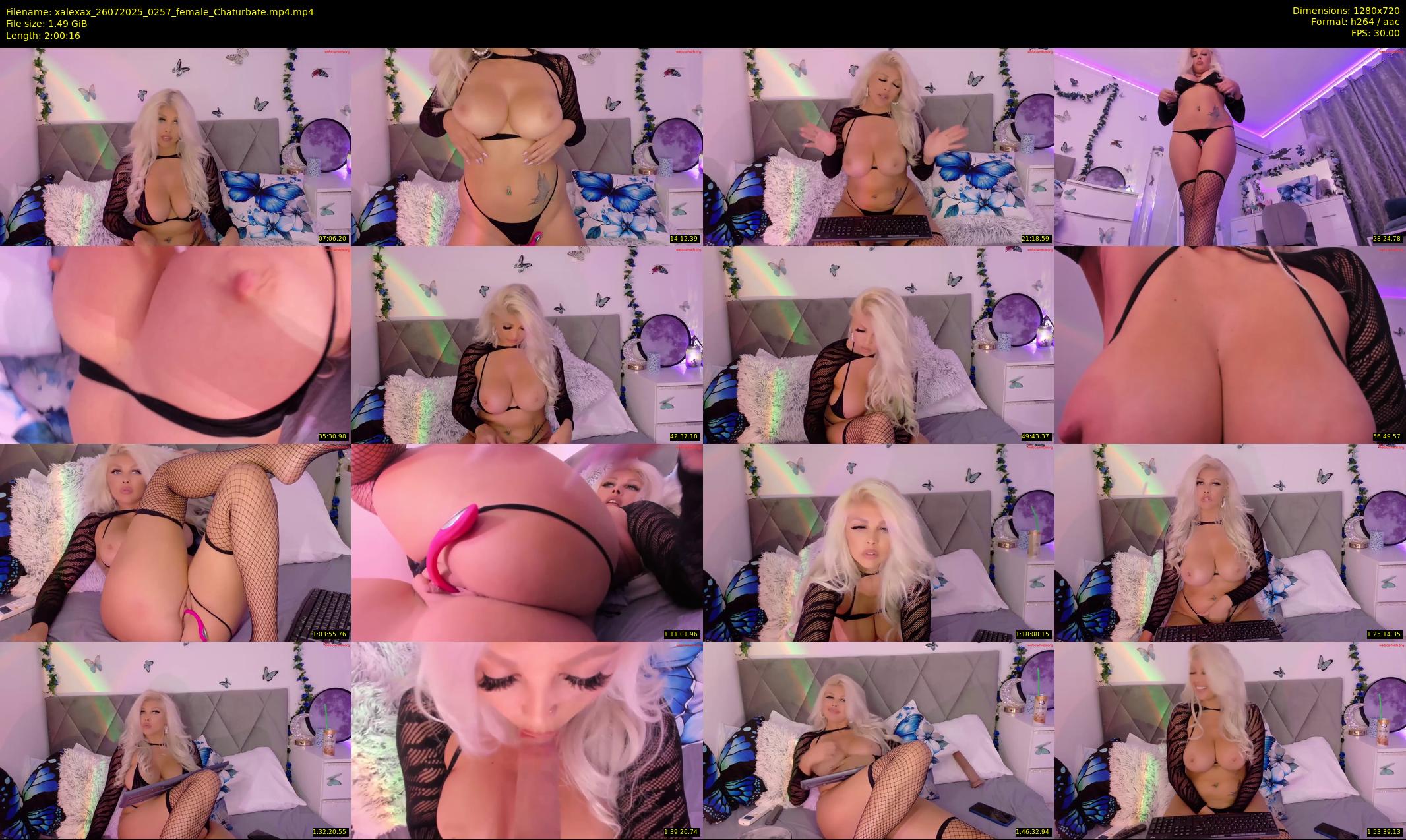 xalexax — 121 minute Chaturbate female cam show recording, 720p, Jul 26, 2025