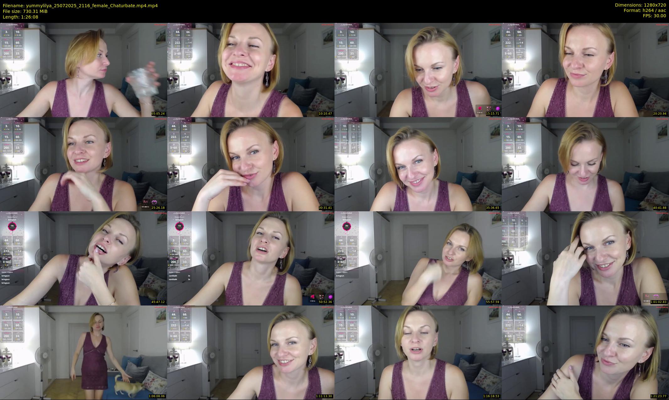 yummylilya — 87 minute Chaturbate female cam show recording, 720p, Jul 25, 2025