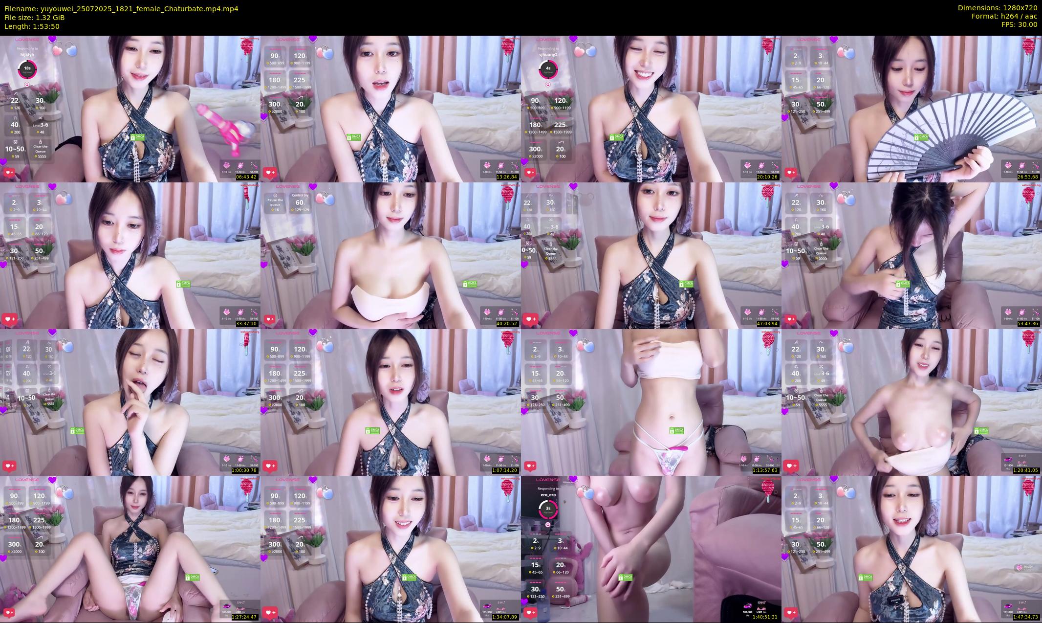 yuyouwei — 114 minute Chaturbate female cam show recording, 720p, Jul 25, 2025