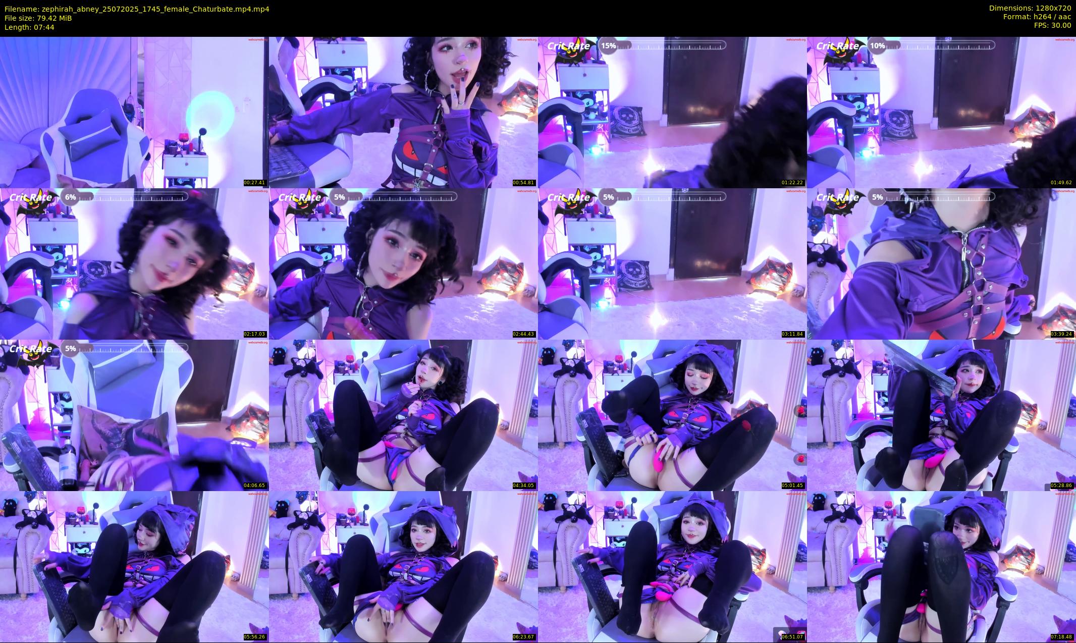 zephirah_abney — 8 minute Chaturbate female cam show recording, 720p, Jul 25, 2025