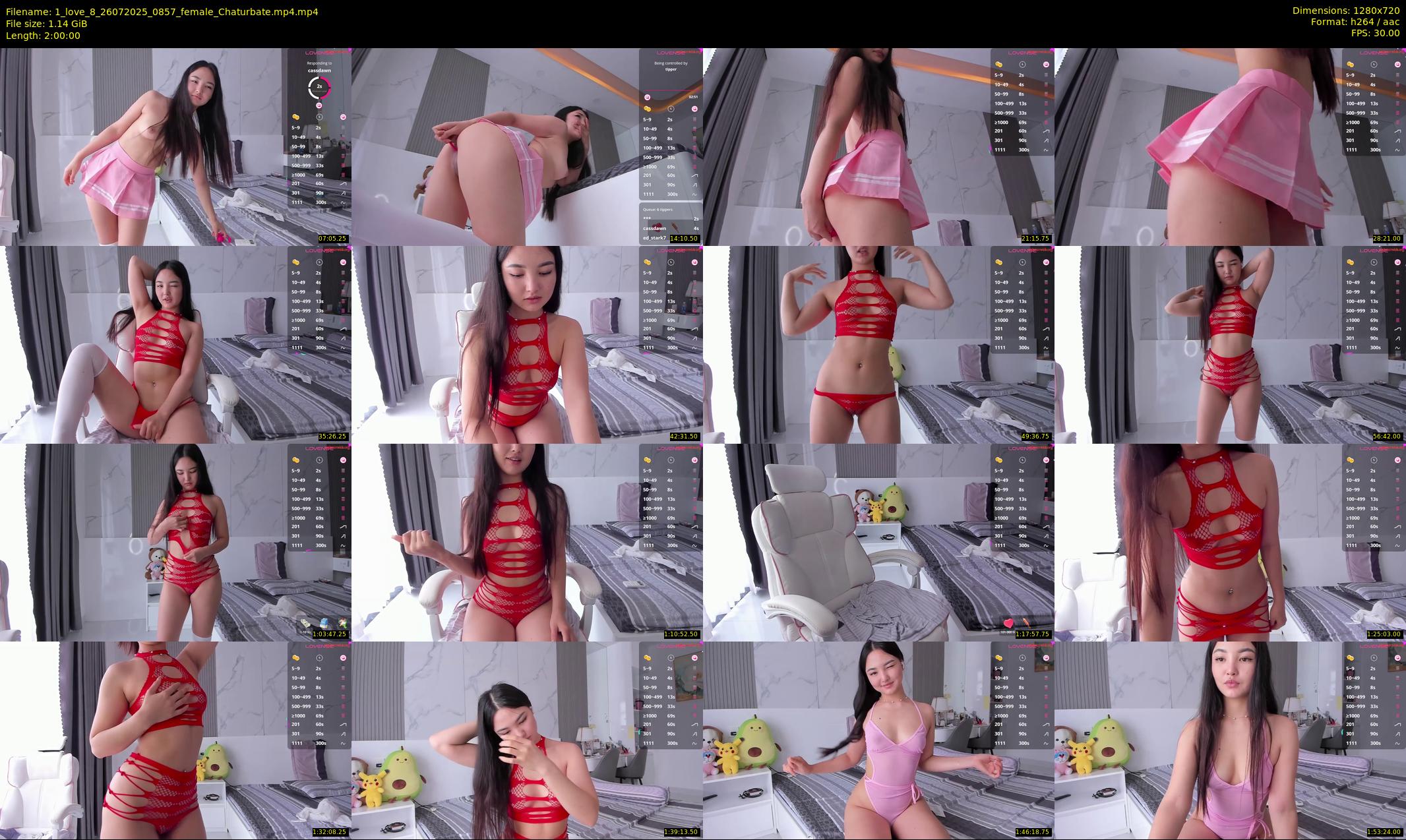 1_love_8 — 120 minute Chaturbate female cam show recording, 720p, Jul 26, 2025