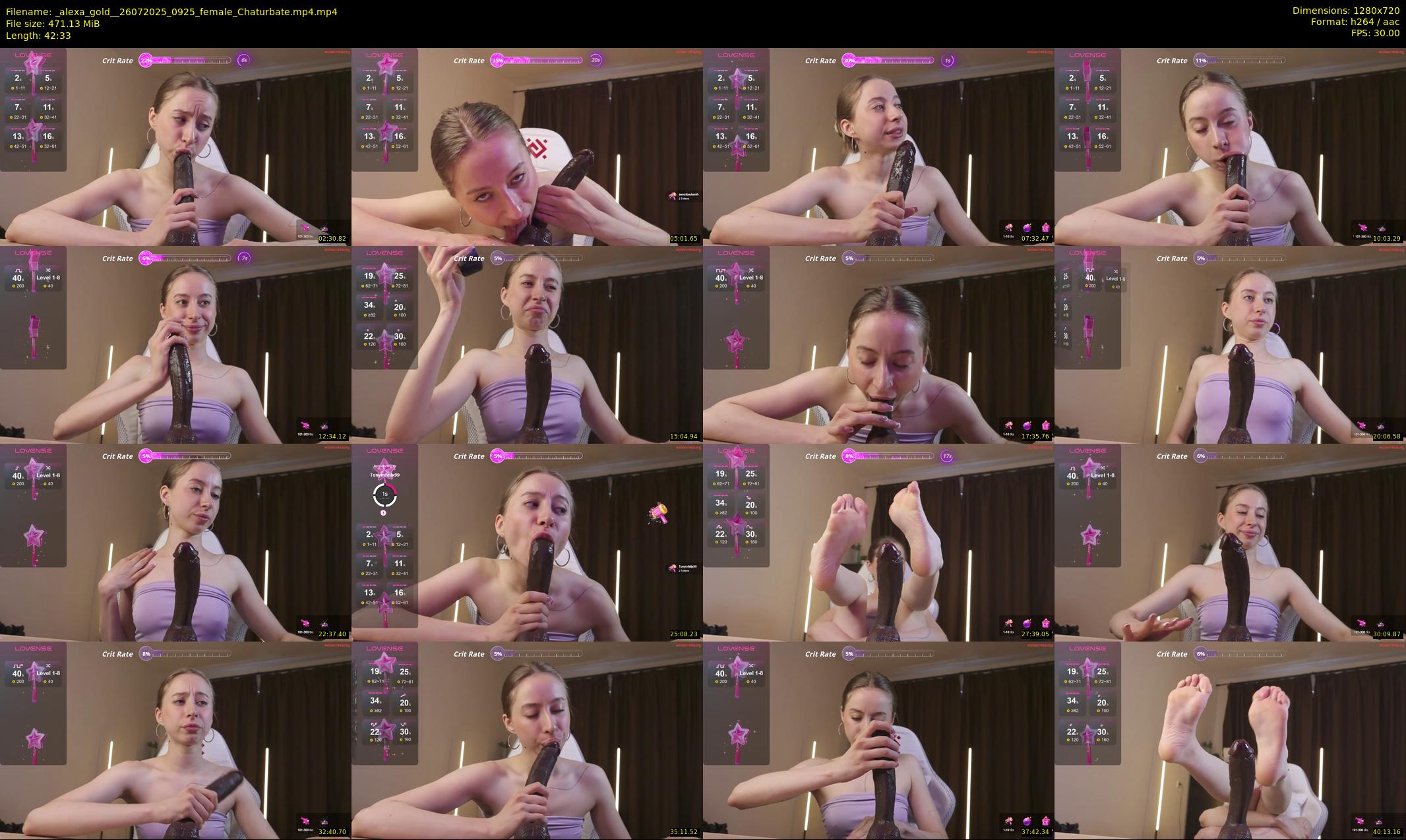_alexa_gold_ — 43 minute Chaturbate female cam show recording, 720p, Jul 26, 2025