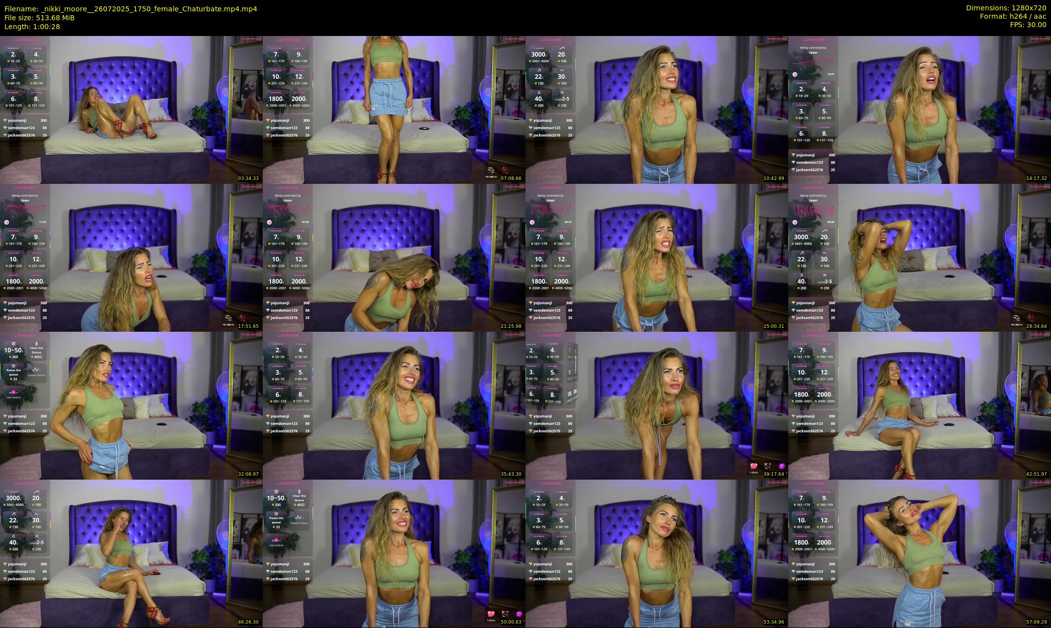 _nikki_moore_ — 61 minute Chaturbate female cam show recording, 720p, Jul 26, 2025