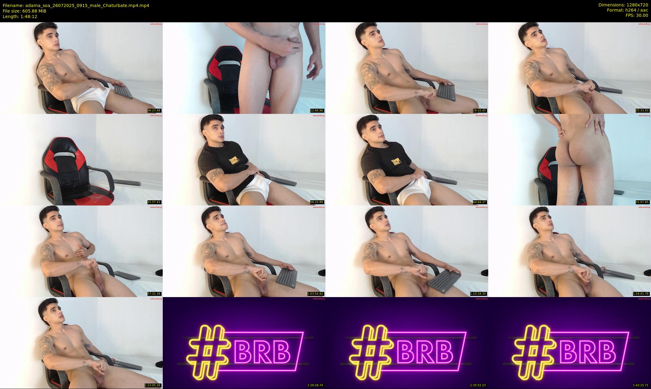 adama_soa — 109 minute Chaturbate male cam show recording, 720p, Jul 26, 2025