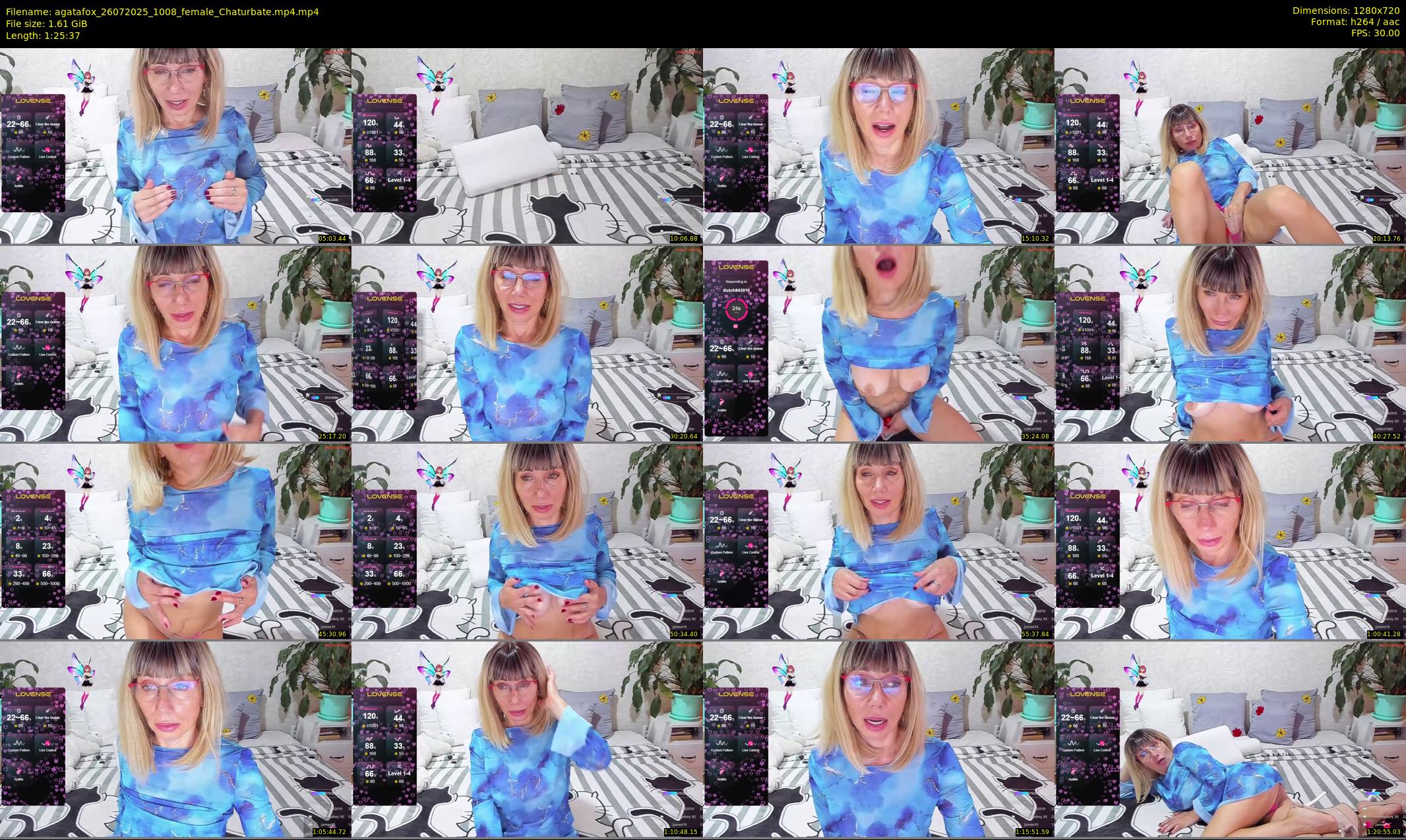 agatafox — 86 minute Chaturbate female cam show recording, 720p, Jul 26, 2025