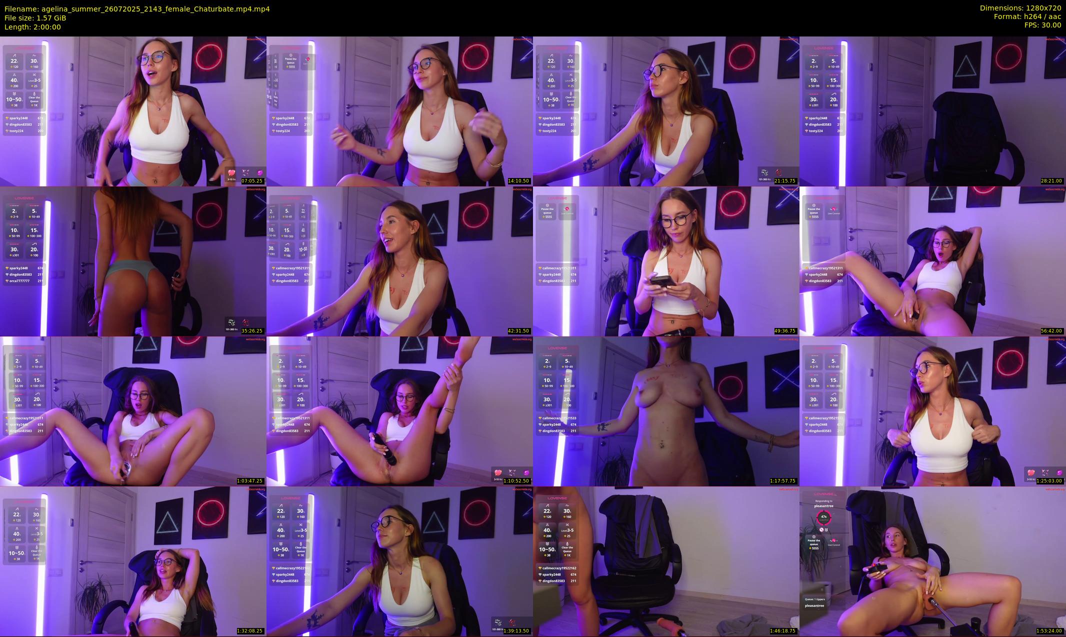 agelina_summer — 120 minute Chaturbate female cam show recording, 720p, Jul 26, 2025