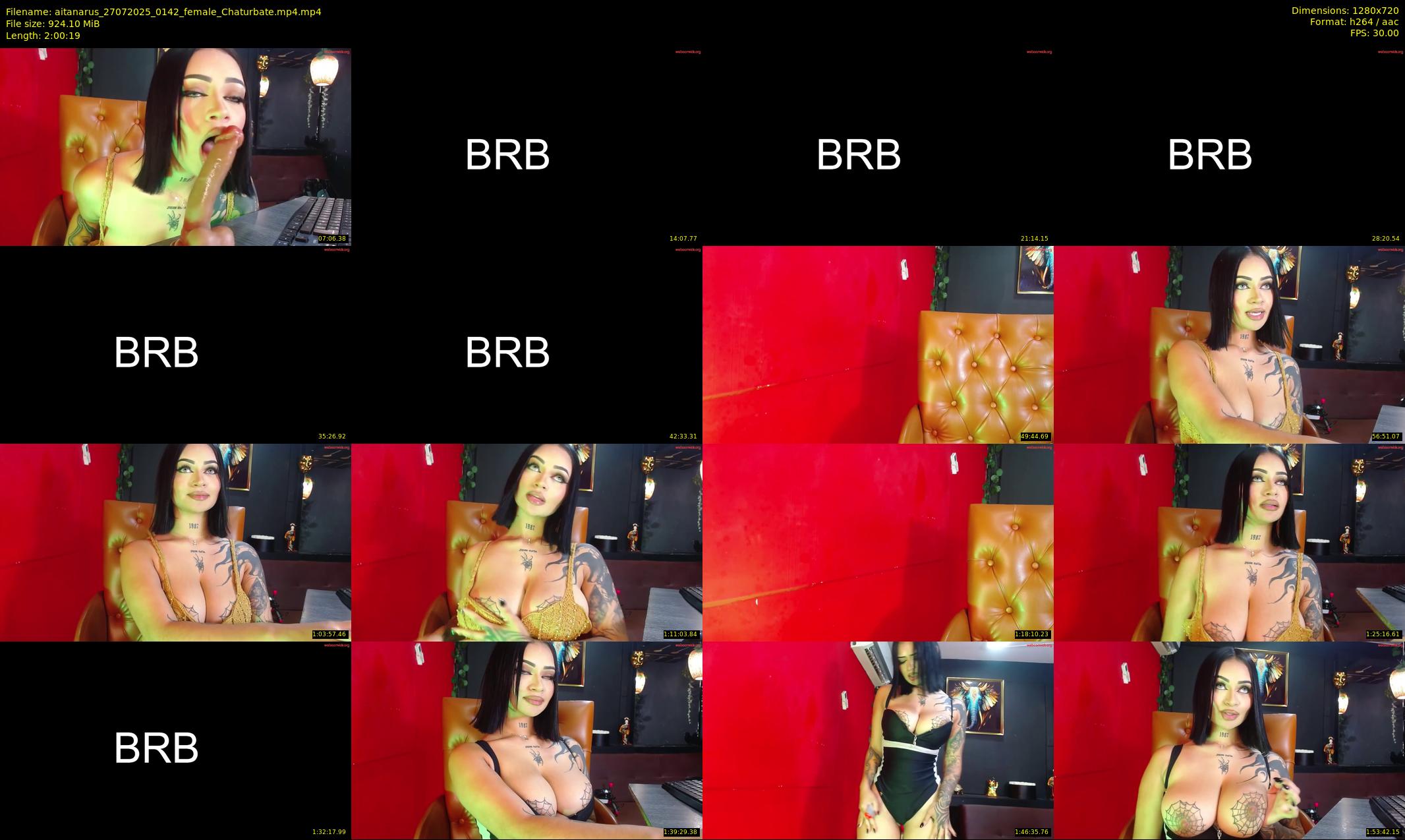 aitanarus — 121 minute Chaturbate female cam show recording, 720p, Jul 27, 2025