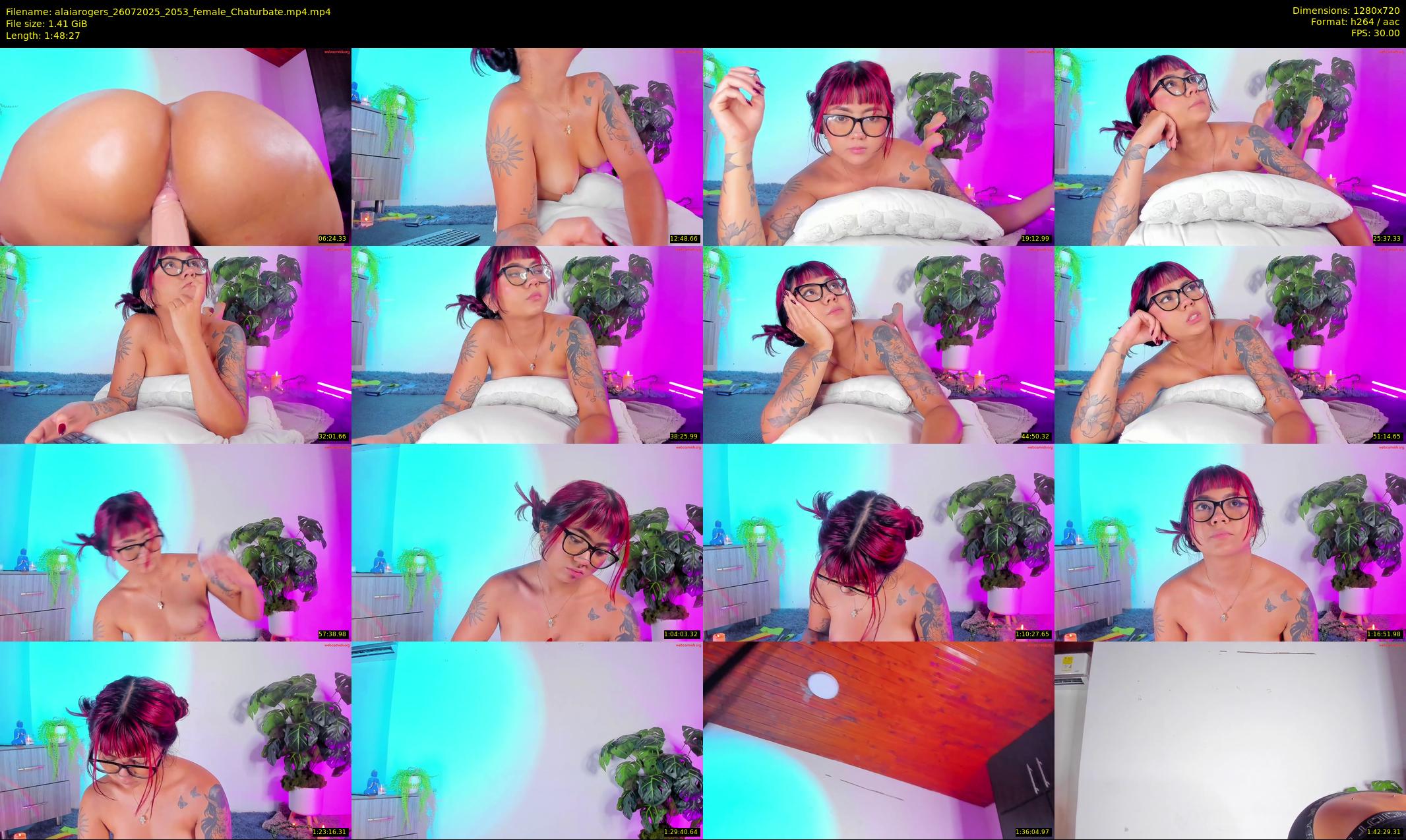 alaiarogers — 109 minute Chaturbate female cam show recording, 720p, Jul 26, 2025