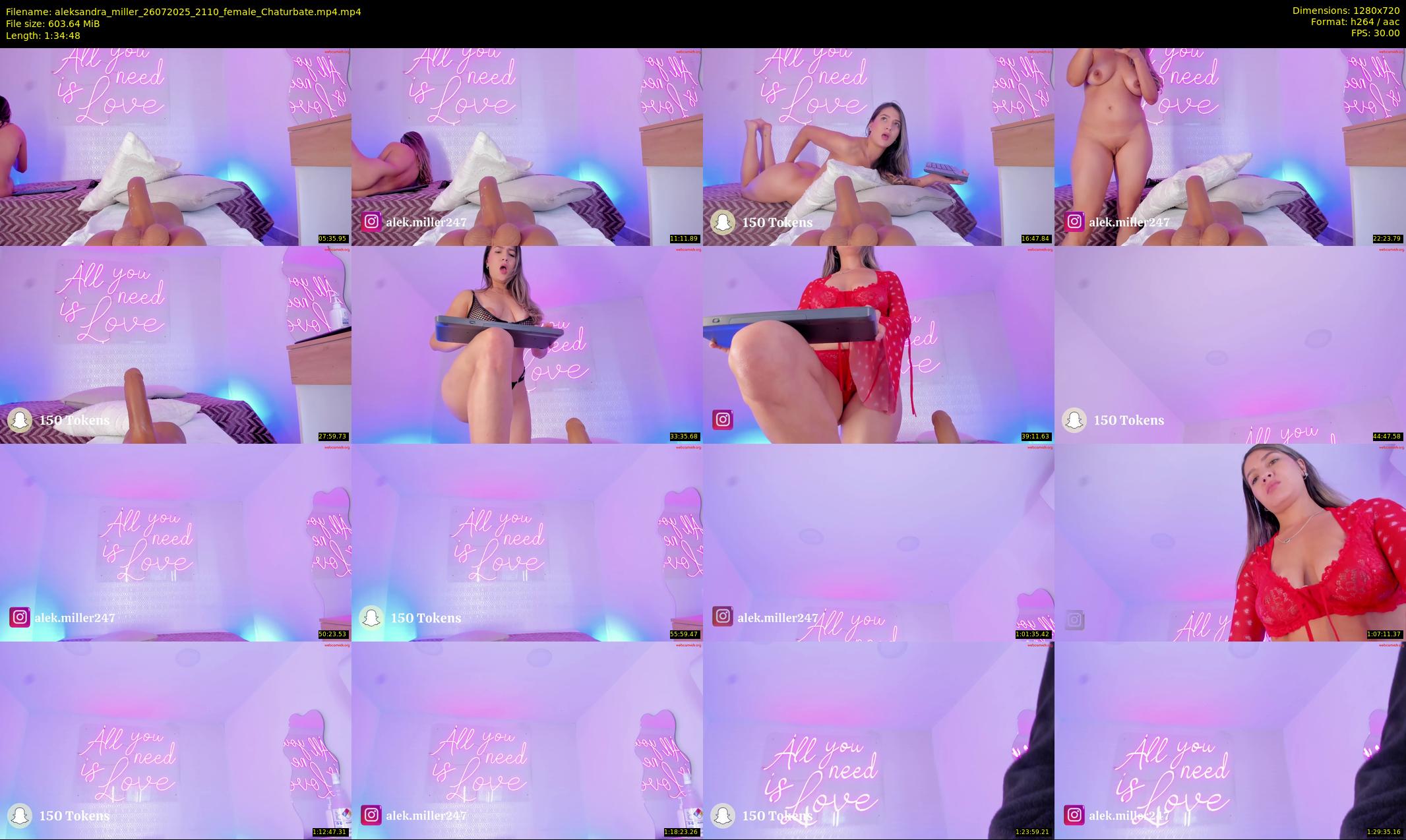aleksandra_miller — 95 minute Chaturbate female cam show recording, 720p, Jul 26, 2025