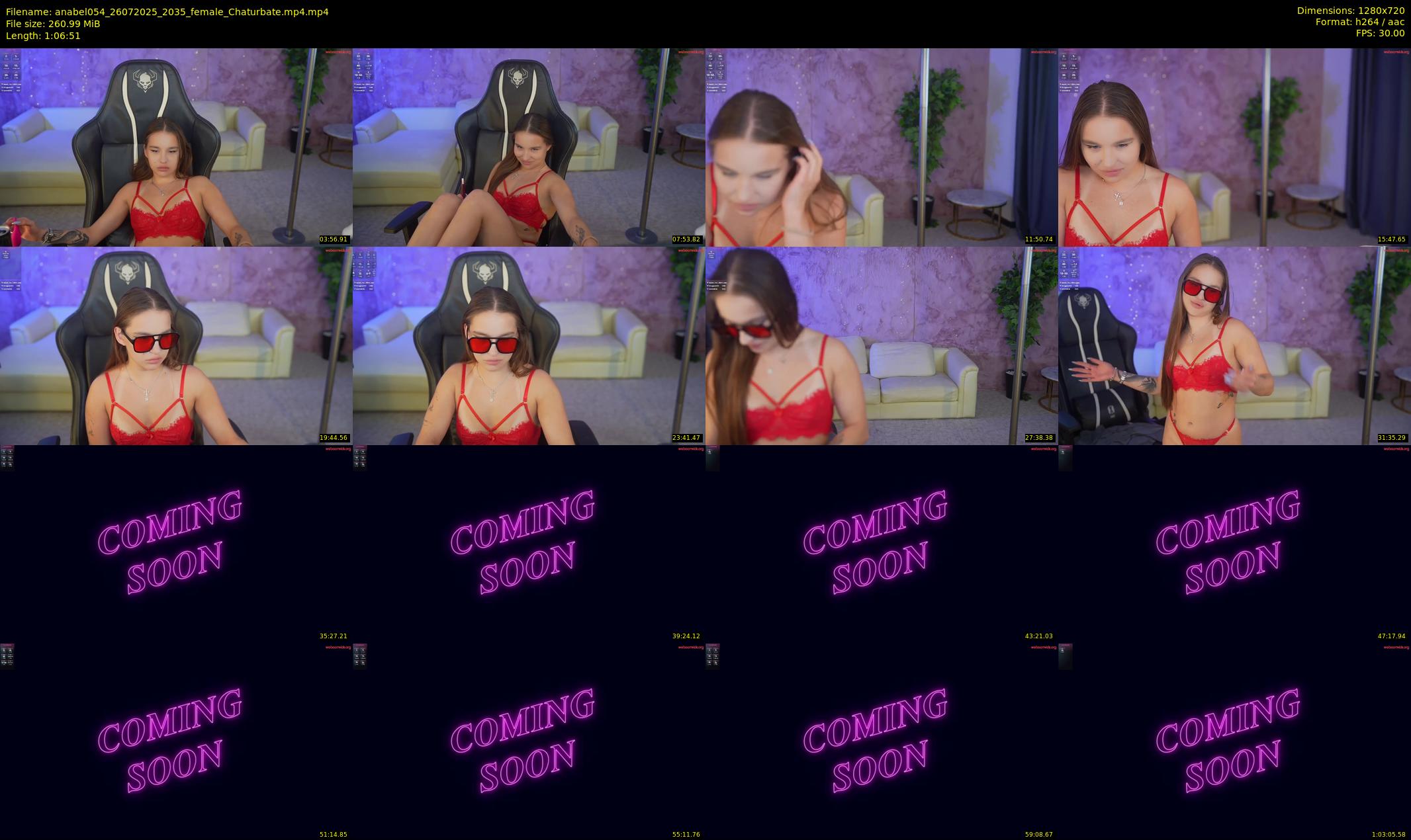 anabel054 — 67 minute Chaturbate female cam show recording, 720p, Jul 26, 2025