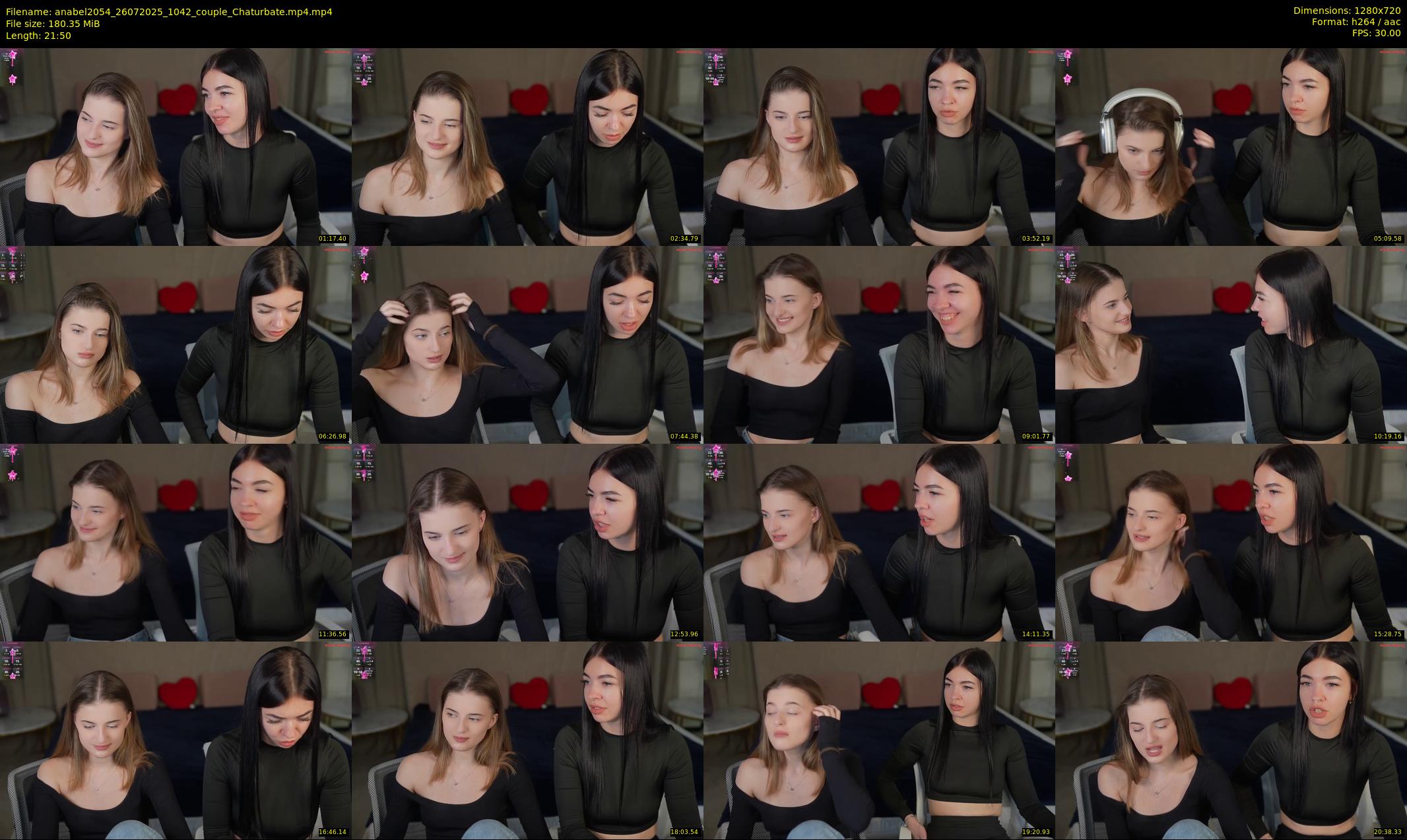 anabel2054 — 22 minute Chaturbate female cam show recording, 720p, Jul 26, 2025