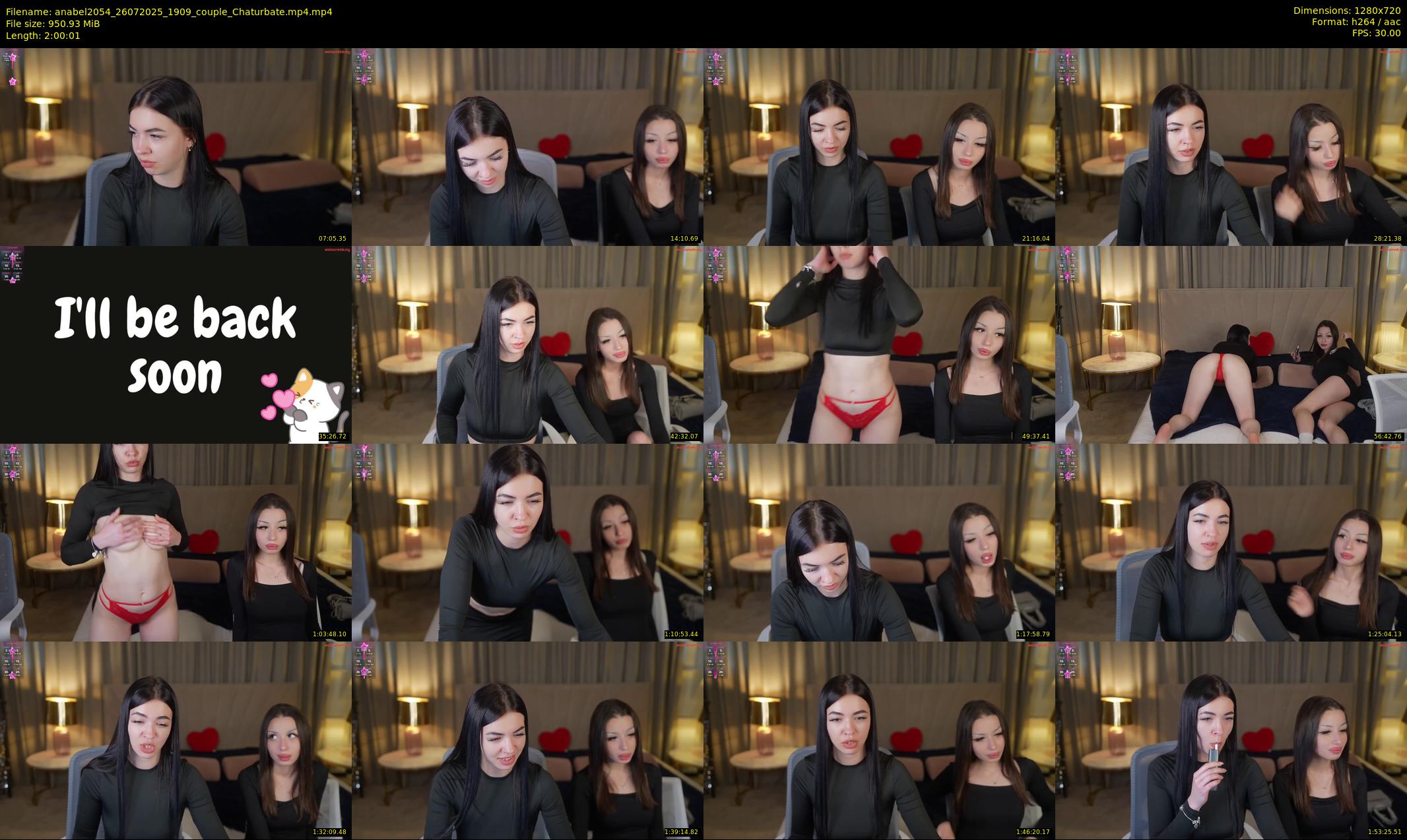anabel2054 — 121 minute Chaturbate female cam show recording, 720p, Jul 26, 2025