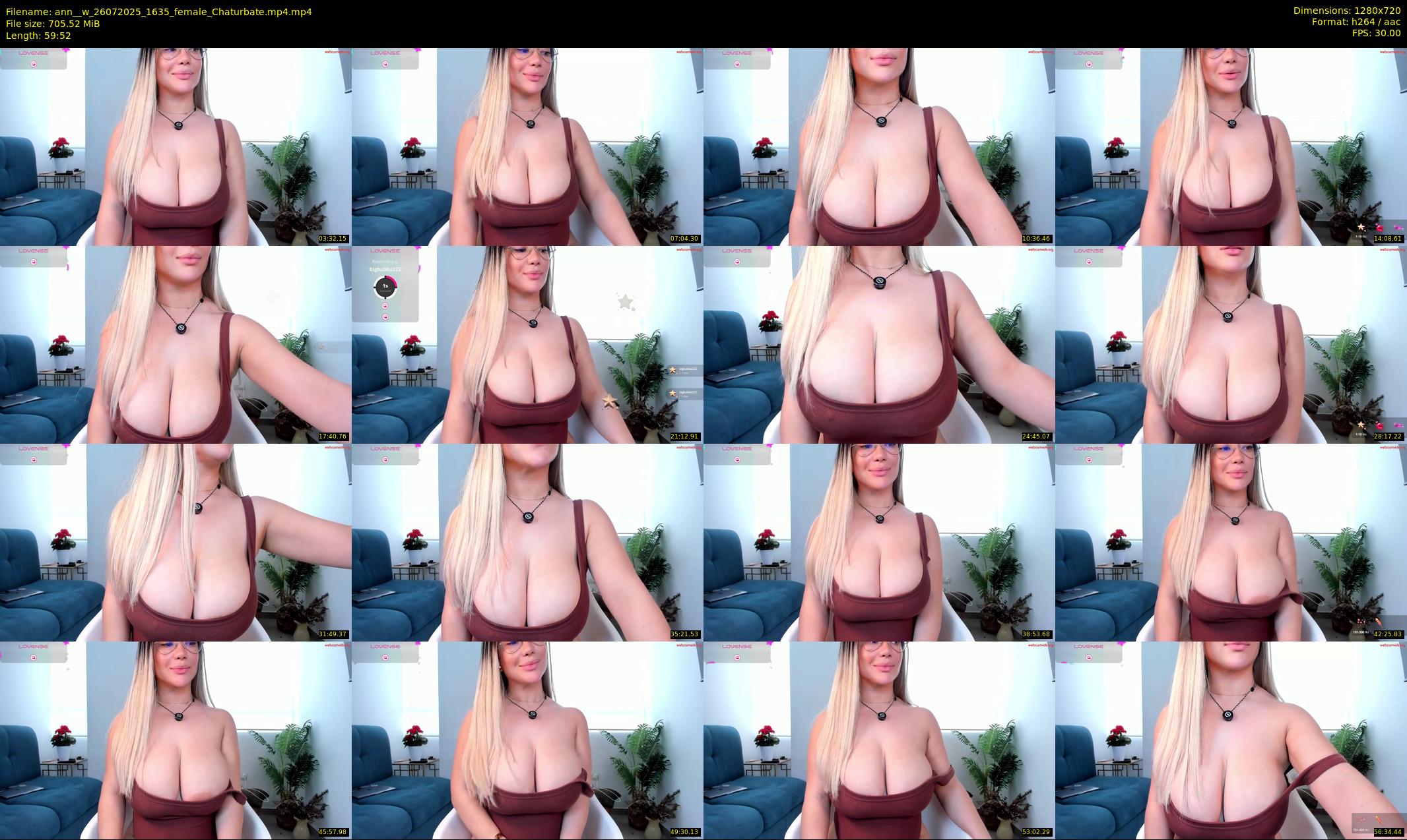 ann__w — 60 minute Chaturbate female cam show recording, 720p, Jul 26, 2025