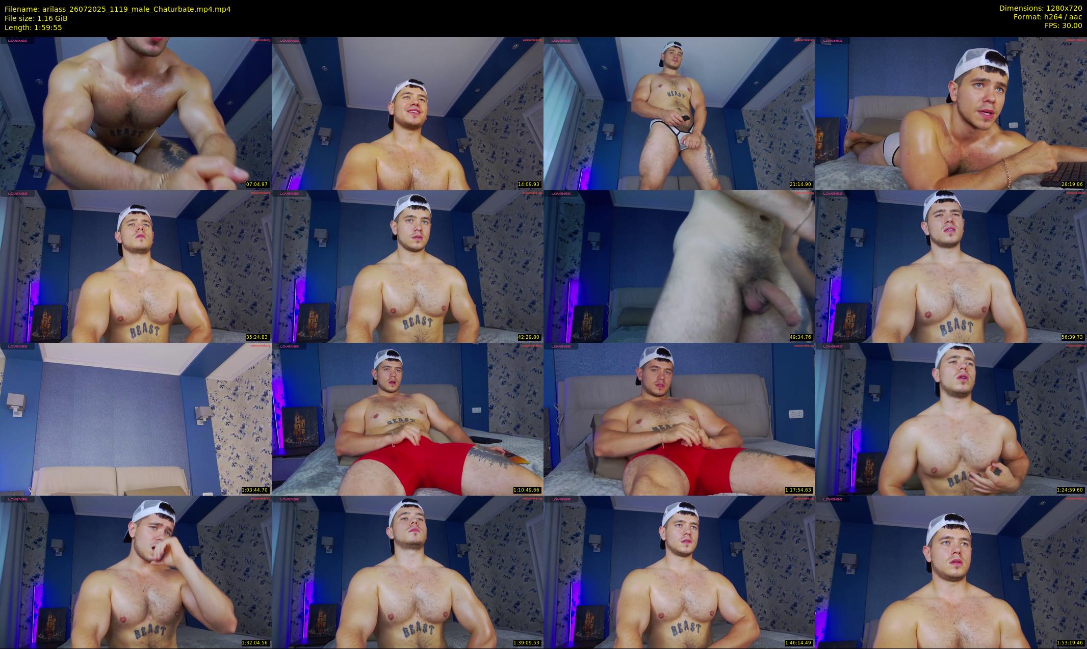 arilass — 120 minute Chaturbate male cam show recording, 720p, Jul 26, 2025