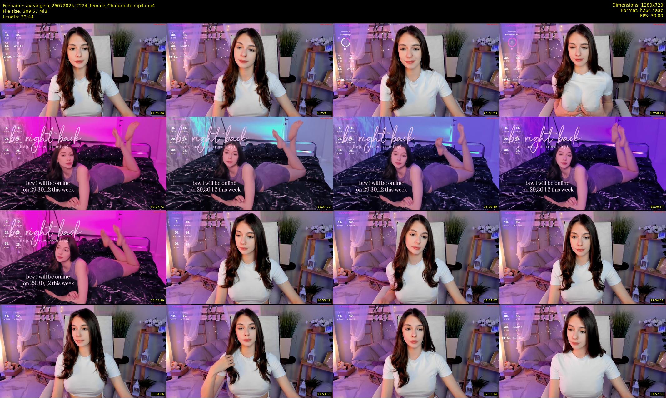 aveangela — 34 minute Chaturbate couple cam show recording, 720p, Jul 26, 2025
