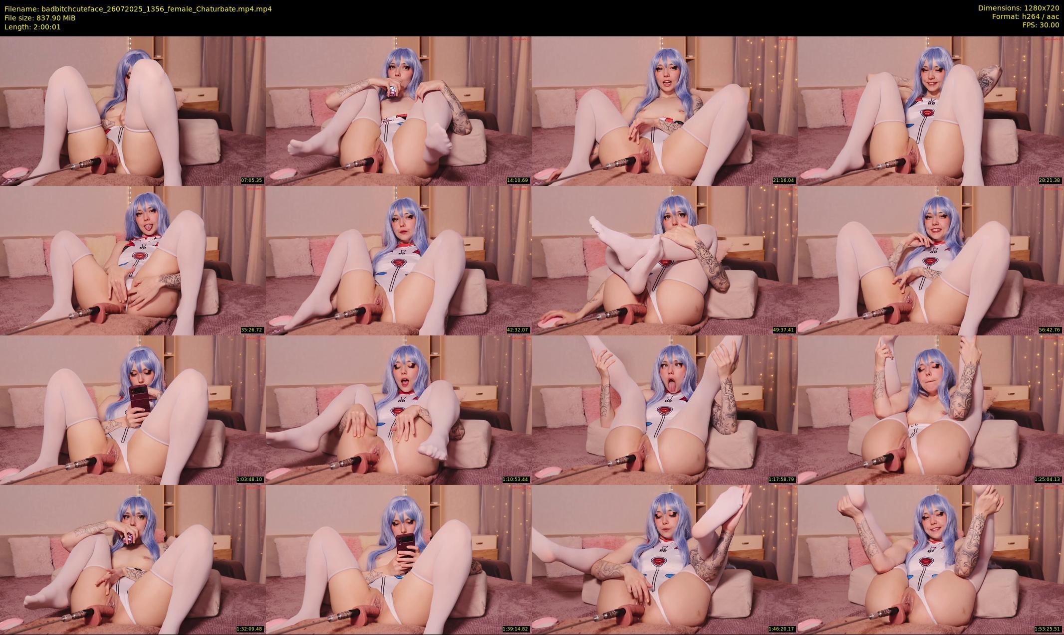badbitchcuteface — 121 minute Chaturbate female cam show recording, 720p, Jul 26, 2025