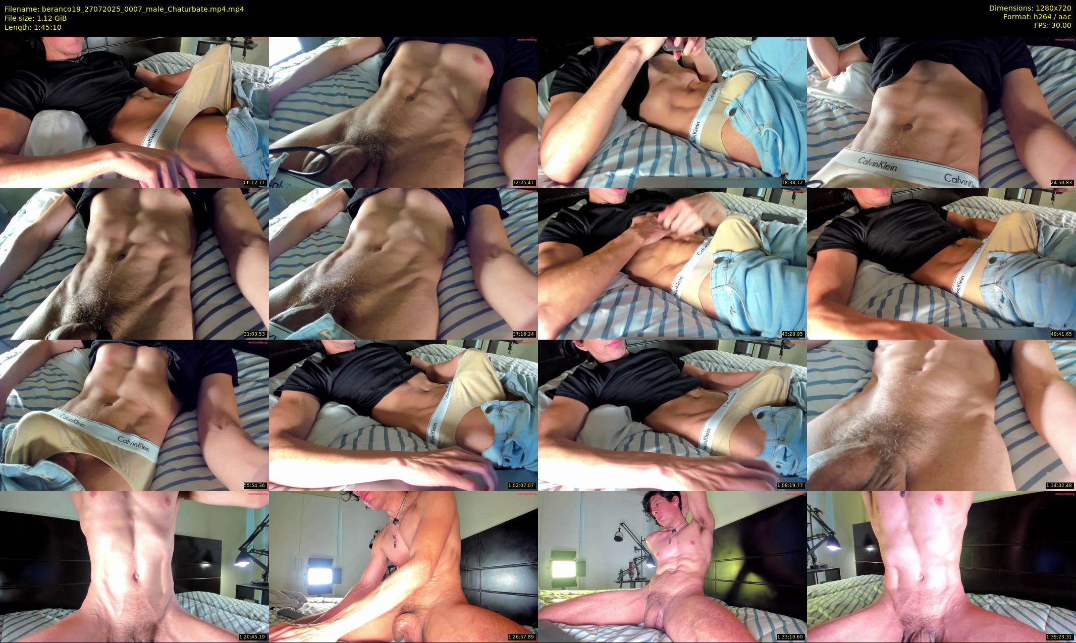 beranco19 — 106 minute Chaturbate male cam show recording, 720p, Jul 27, 2025