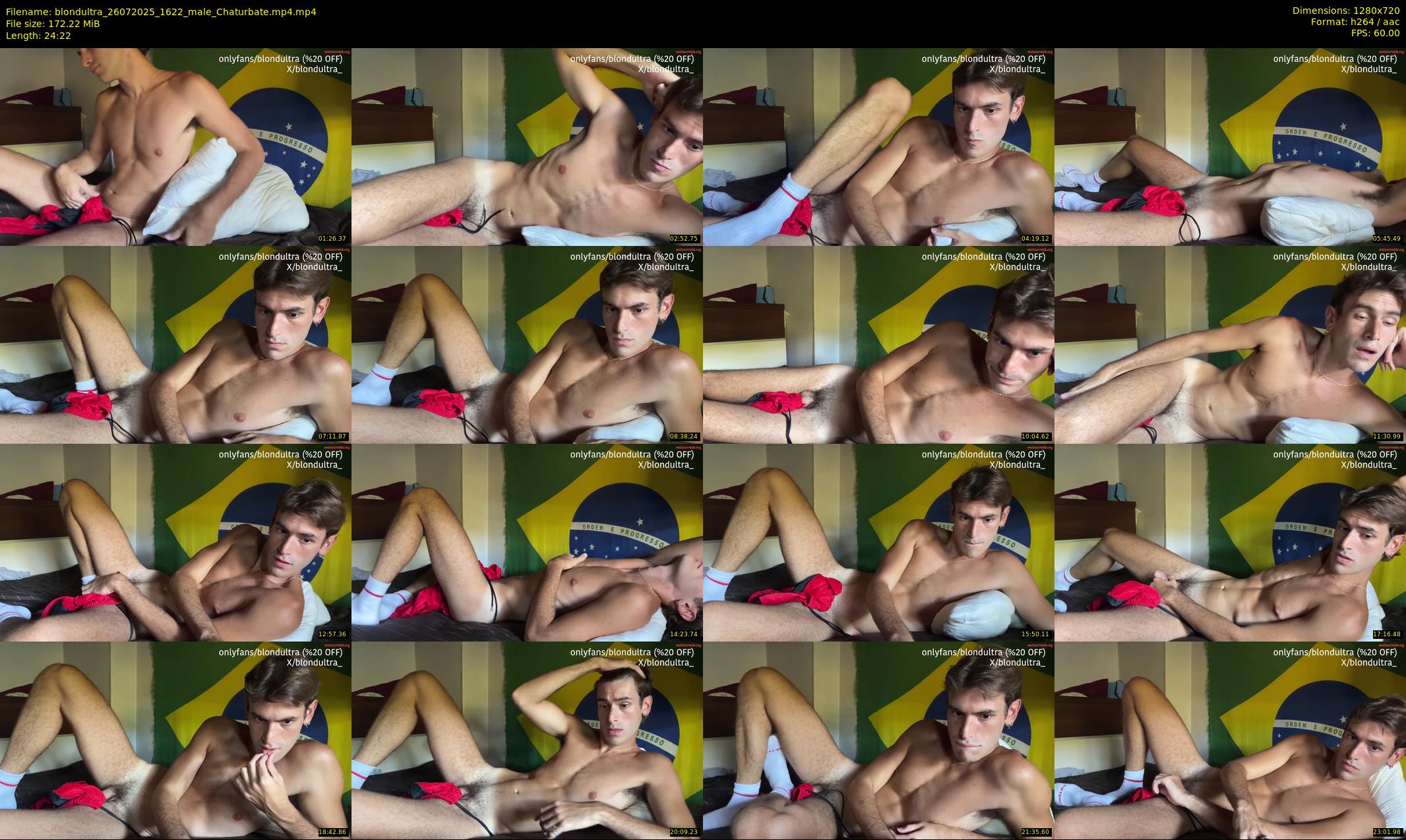 blondultra — 25 minute Chaturbate male cam show recording, 720p, Jul 26, 2025