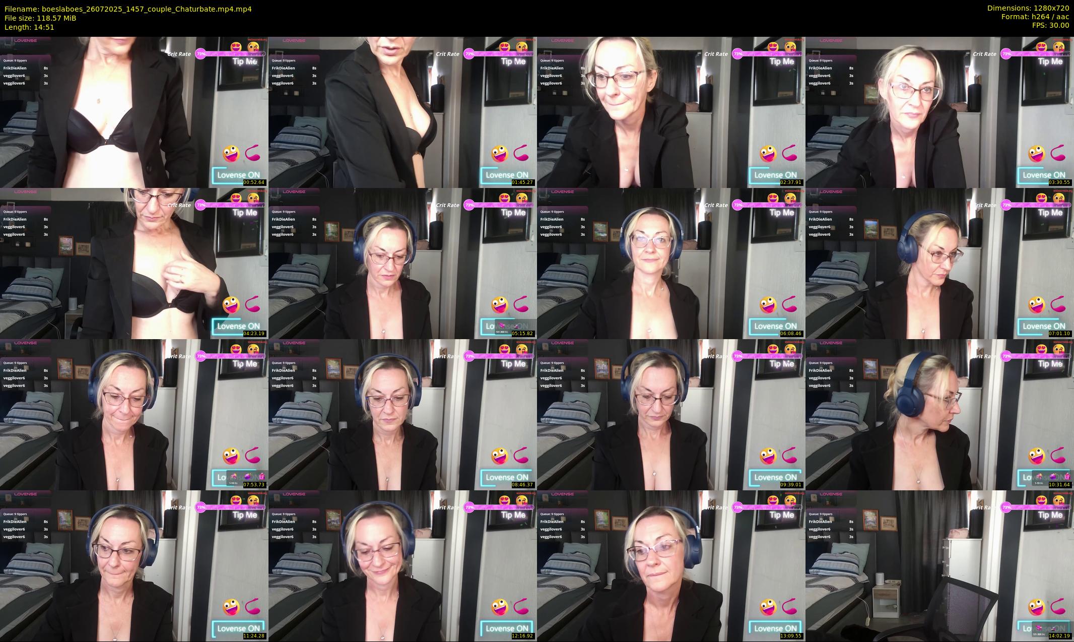 boeslaboes — 15 minute Chaturbate couple cam show recording, 720p, Jul 26, 2025