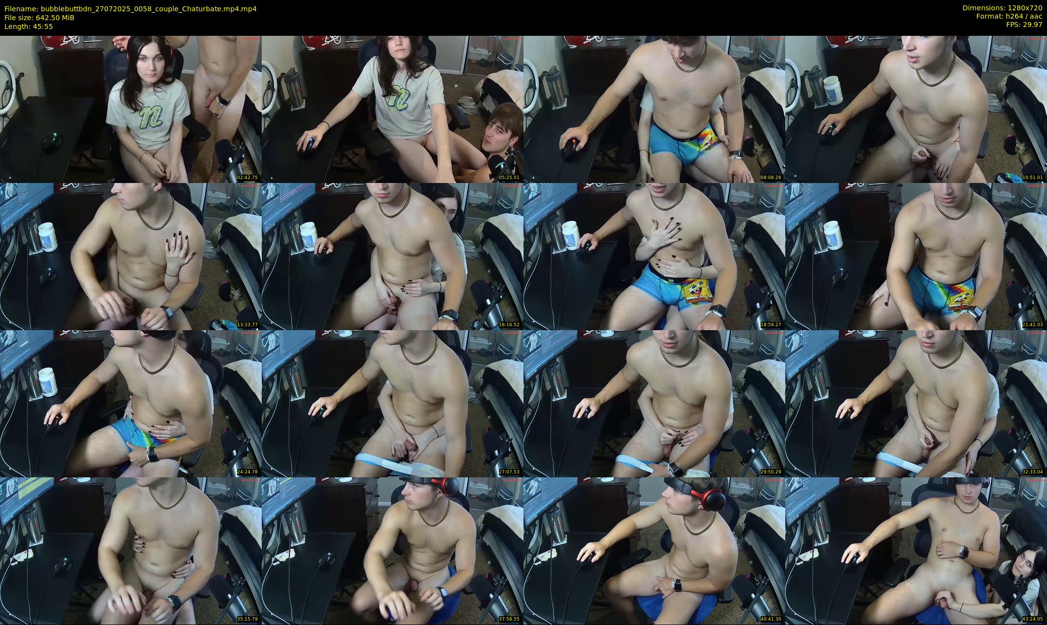 bubblebuttbdn — 46 minute Chaturbate male cam show recording, 720p, Jul 27, 2025