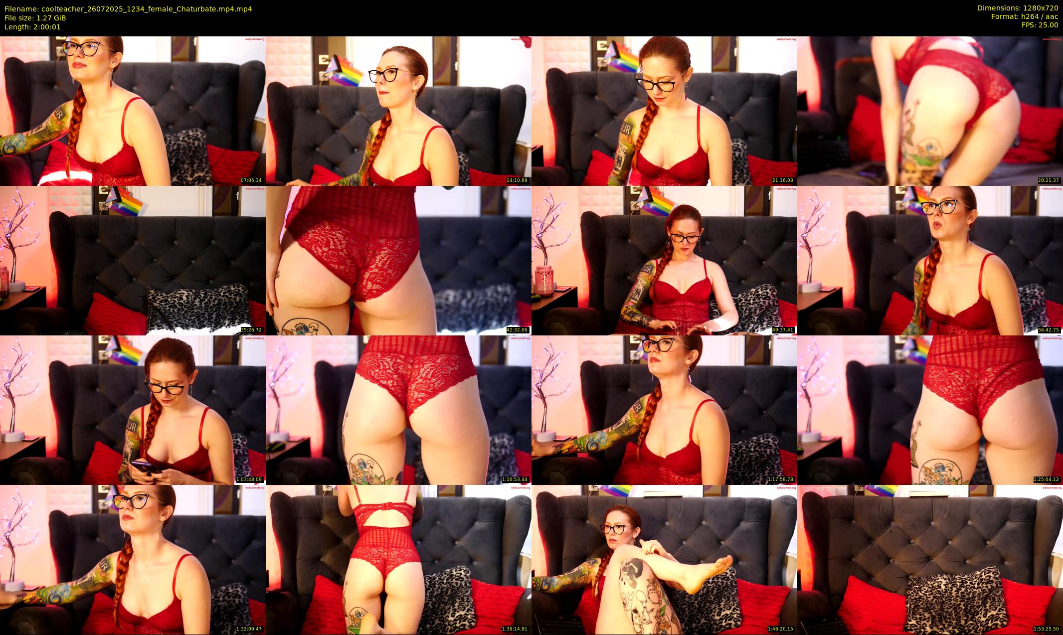 coolteacher — 121 minute Chaturbate female cam show recording, 720p, Jul 26, 2025