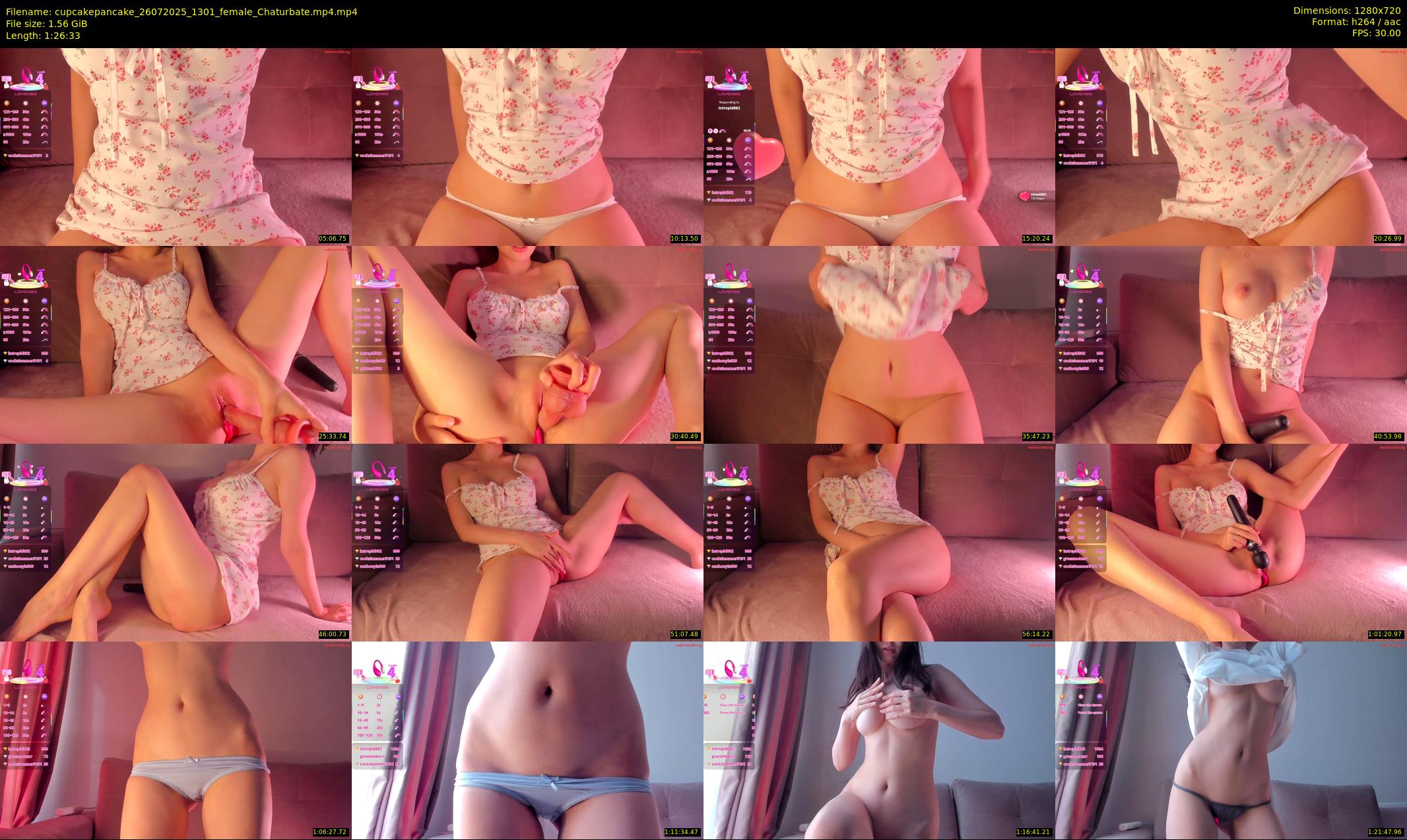 cupcakepancake — 87 minute Chaturbate female cam show recording, 720p, Jul 26, 2025