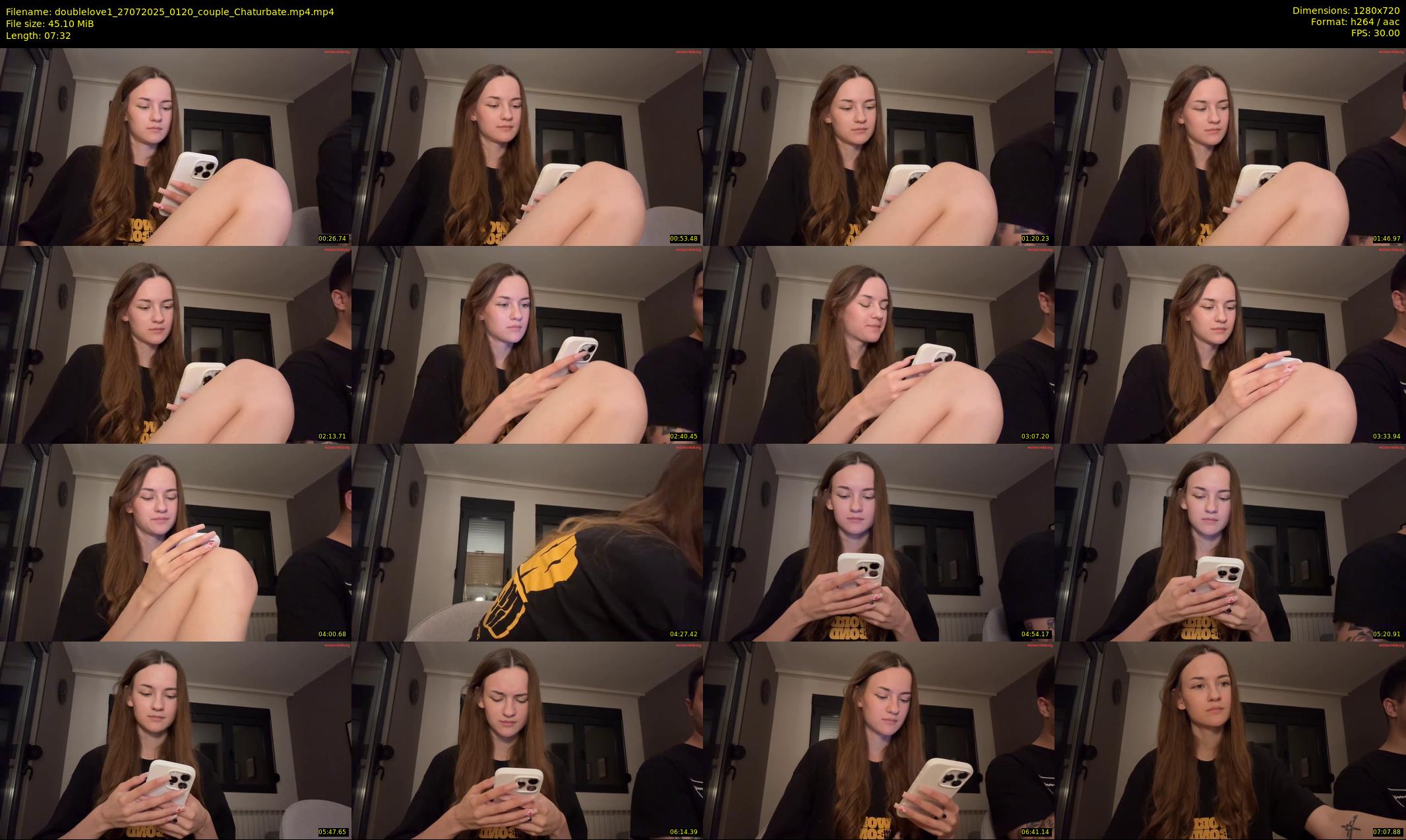 doublelove1 — 8 minute Chaturbate couple cam show recording, 720p, Jul 27, 2025
