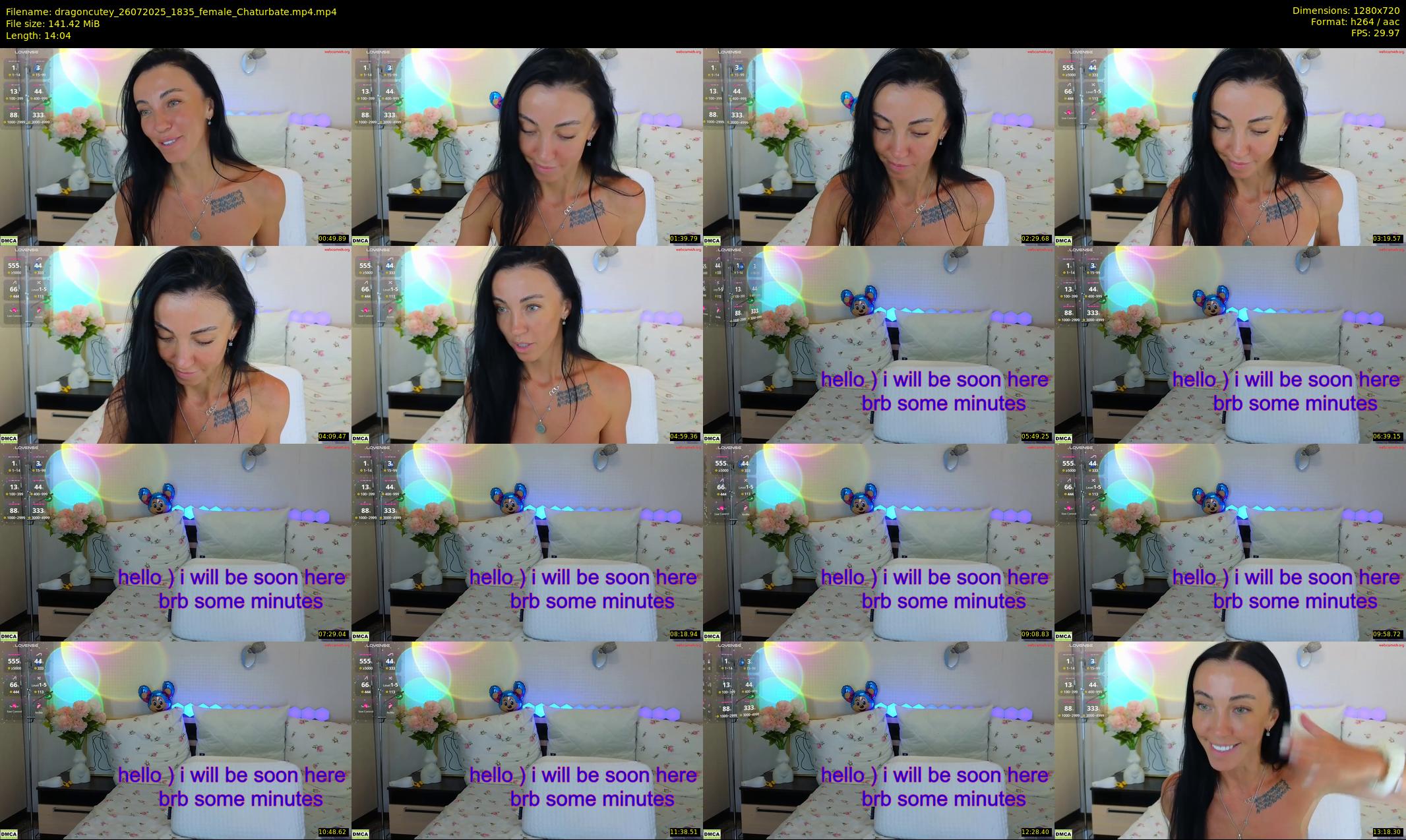 dragoncutey — 15 minute Chaturbate female cam show recording, 720p, Jul 26, 2025