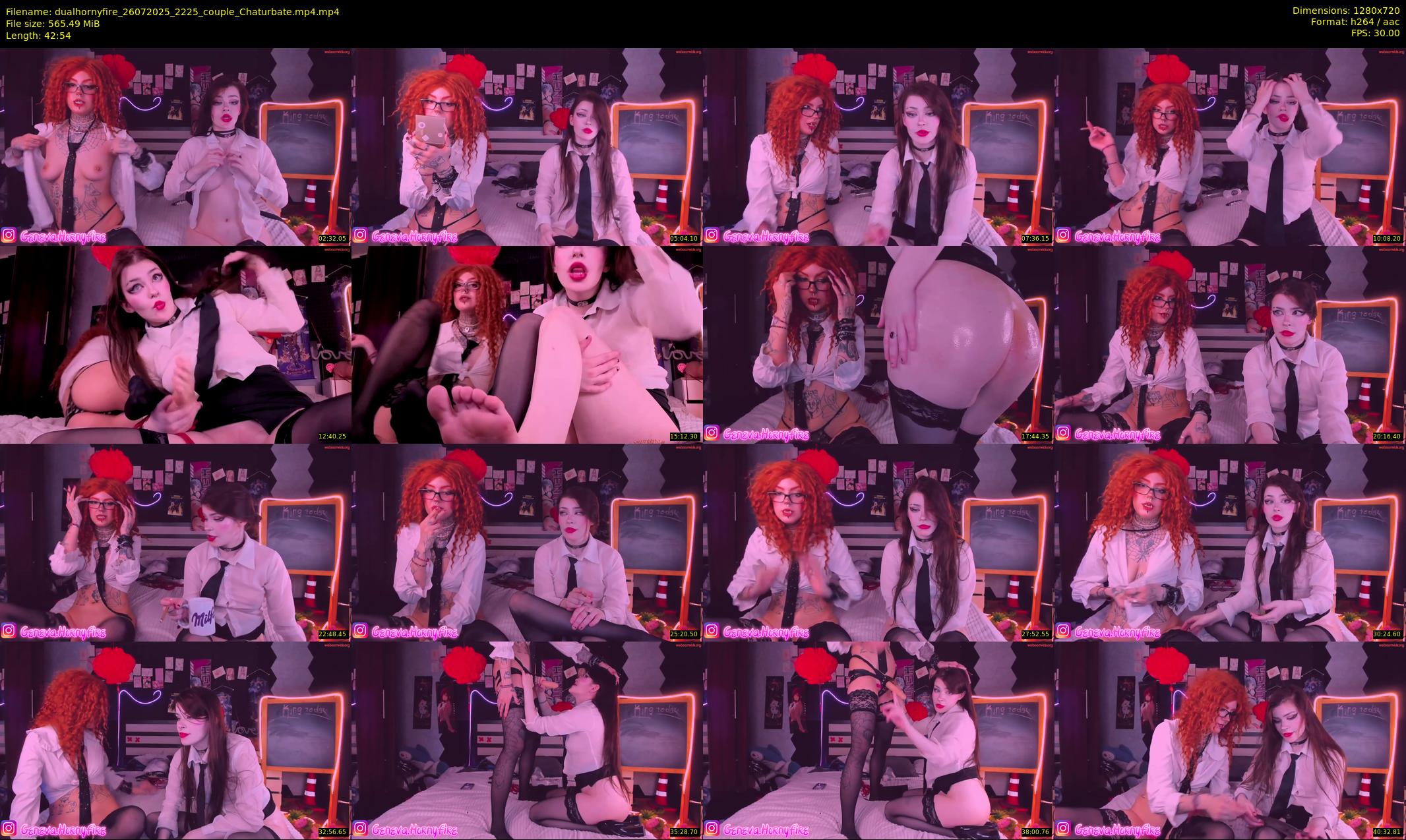 dualhornyfire — 43 minute Chaturbate couple cam show recording, 720p, Jul 26, 2025