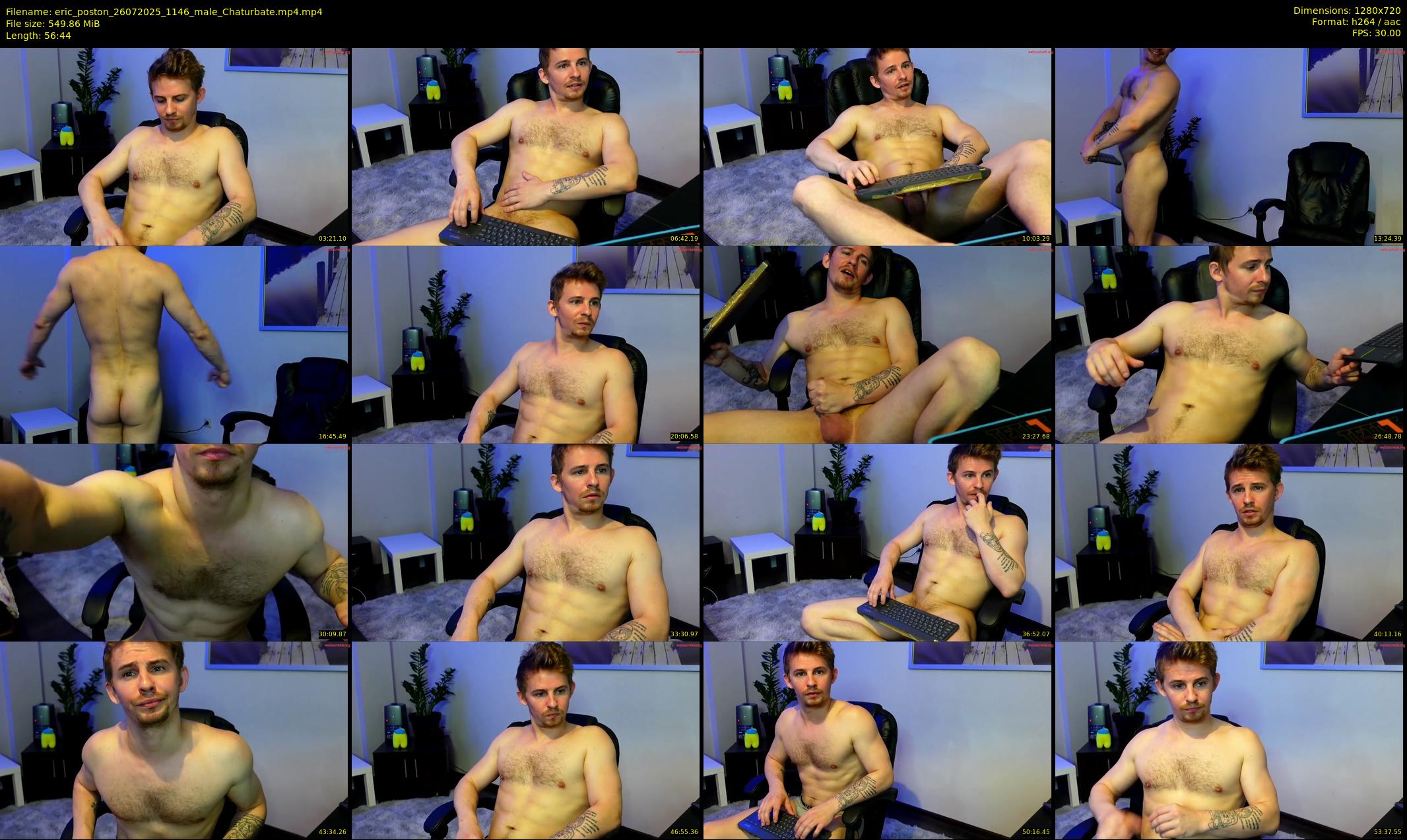 eric_poston — 57 minute Chaturbate male cam show recording, 720p, Jul 26, 2025