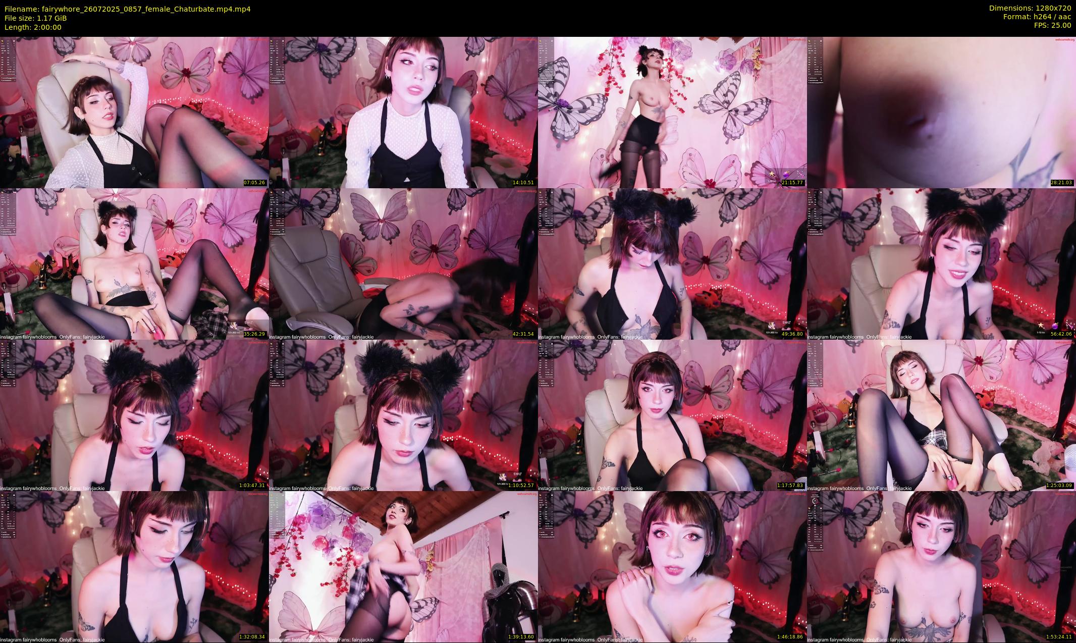 fairywhore — 120 minute Chaturbate female cam show recording, 720p, Jul 26, 2025