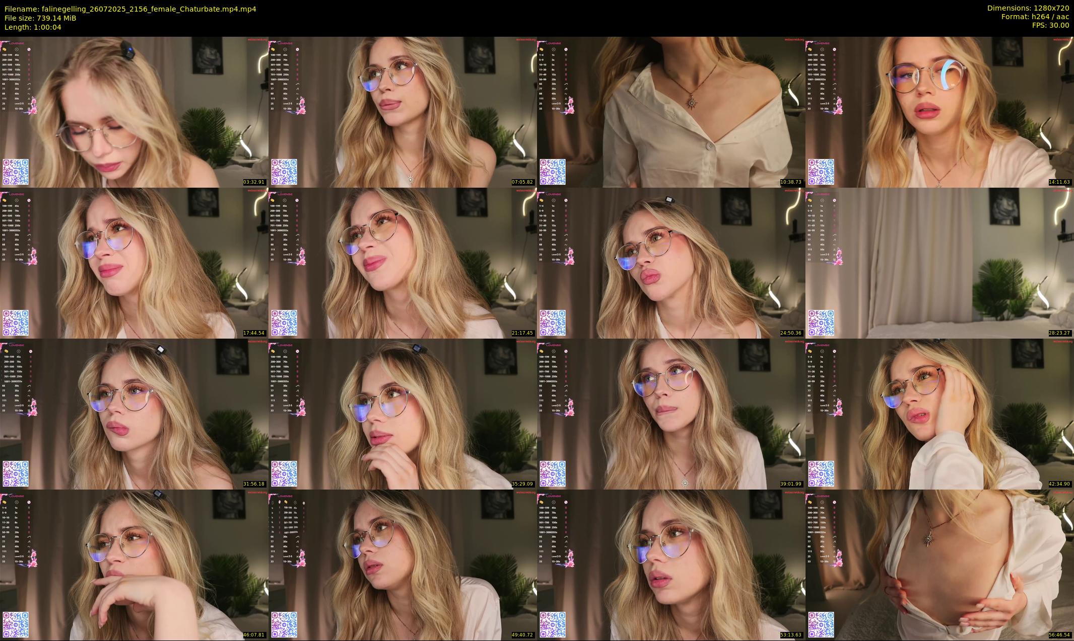 falinegelling — 61 minute Chaturbate female cam show recording, 720p, Jul 26, 2025