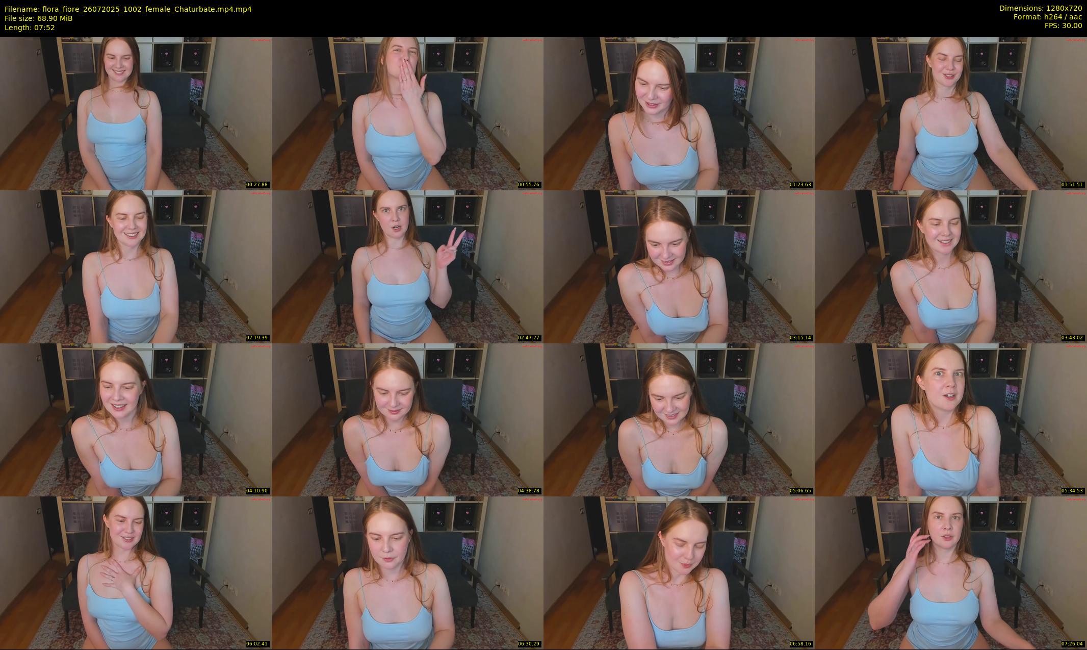 flora_fiore — 8 minute Chaturbate female cam show recording, 720p, Jul 26, 2025