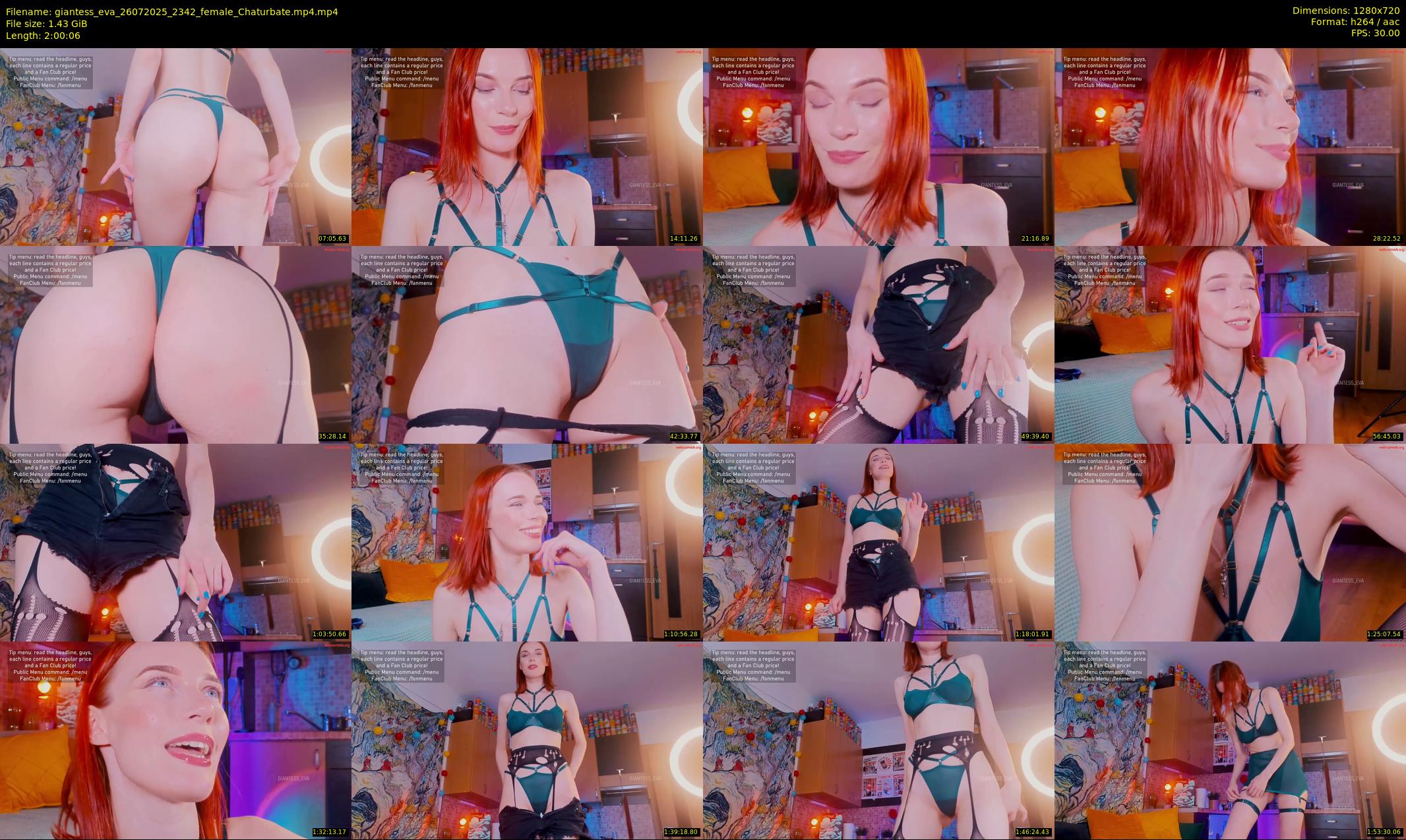 giantess_eva — 121 minute Chaturbate female cam show recording, 720p, Jul 26, 2025