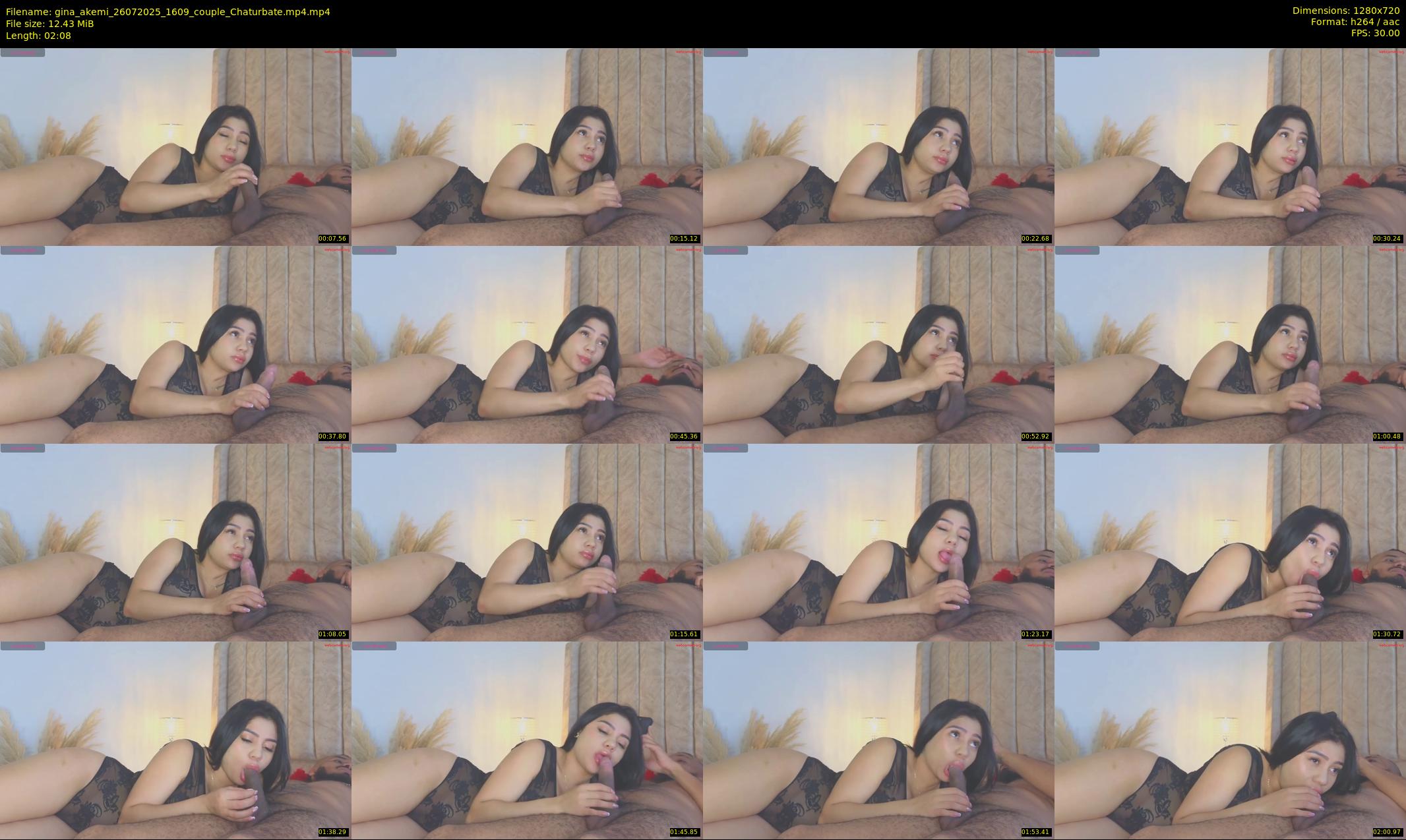 gina_akemi — 3 minute Chaturbate couple cam show recording, 720p, Jul 26, 2025