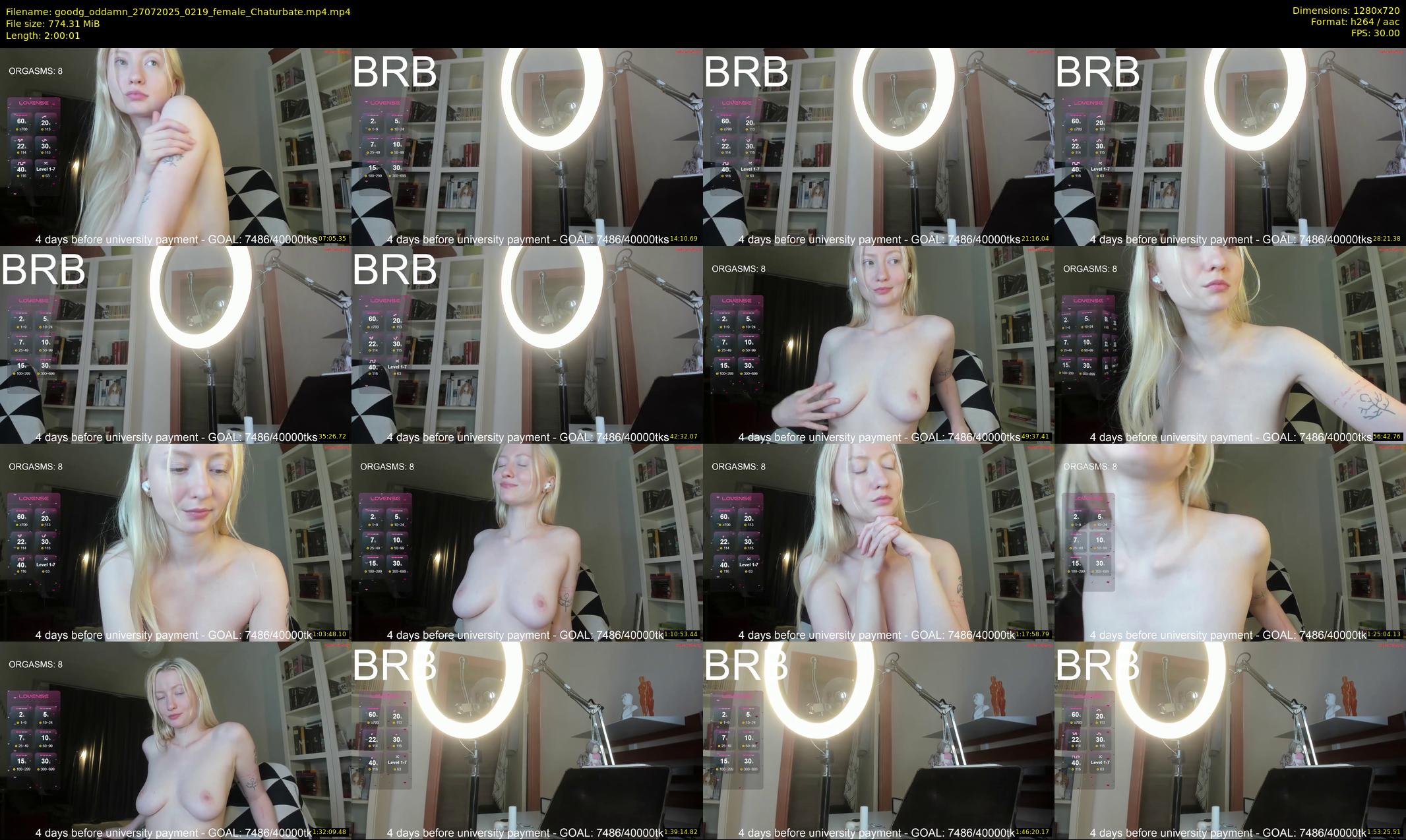 goodg_oddamn — 121 minute Chaturbate female cam show recording, 720p, Jul 27, 2025