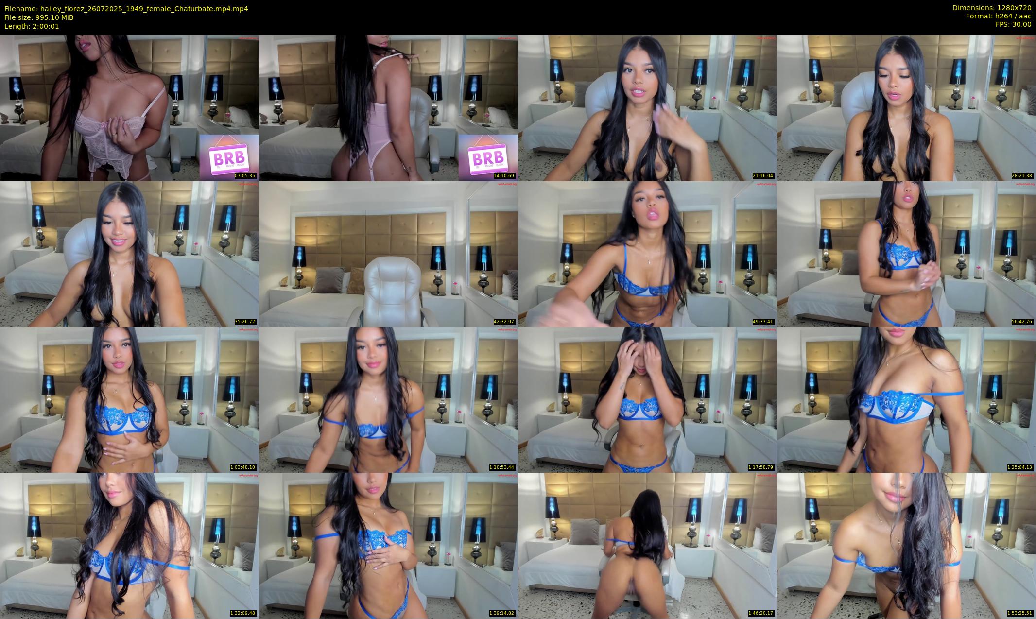 hailey_florez — 121 minute Chaturbate female cam show recording, 720p, Jul 26, 2025