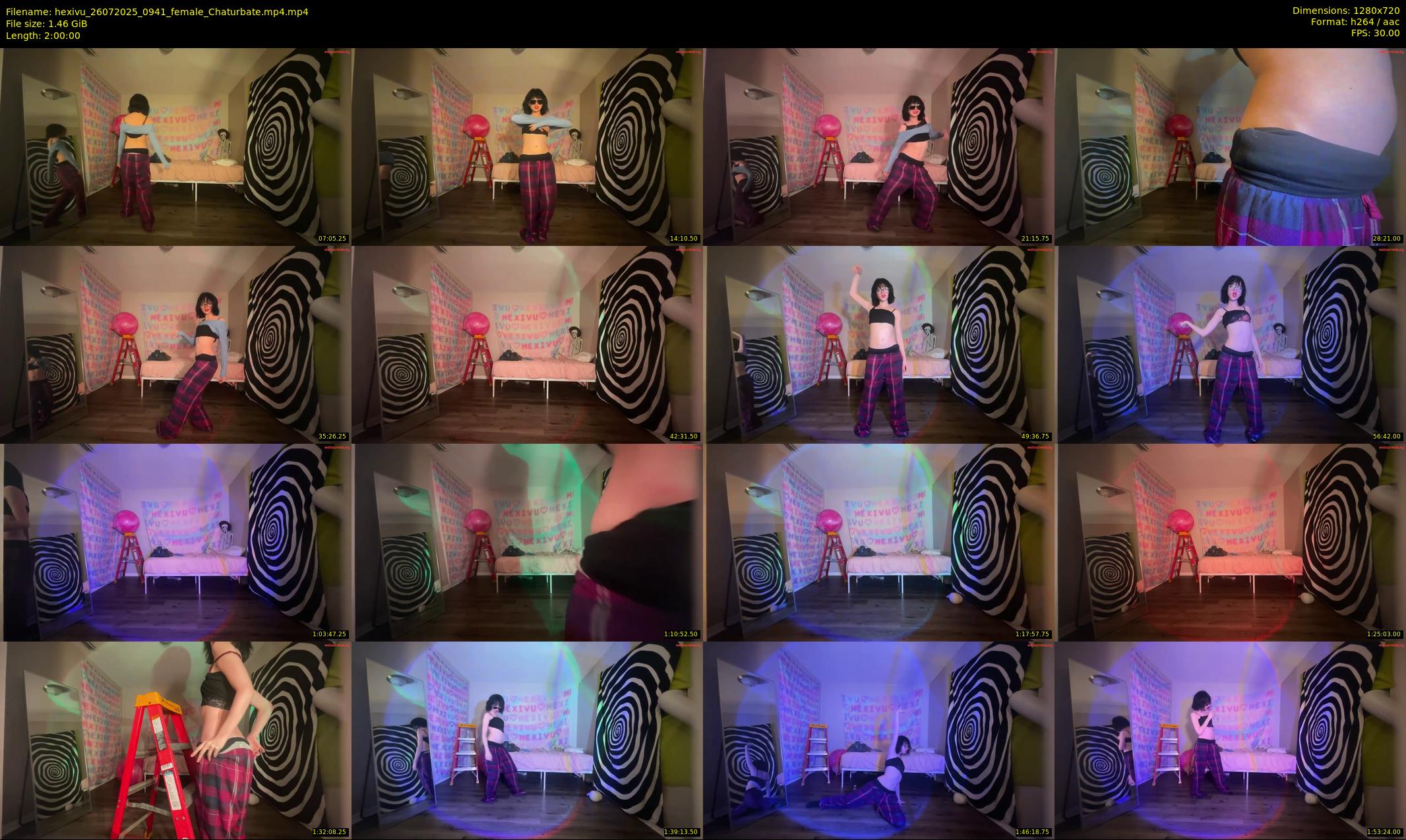 hexivu — 120 minute Chaturbate female cam show recording, 720p, Jul 26, 2025