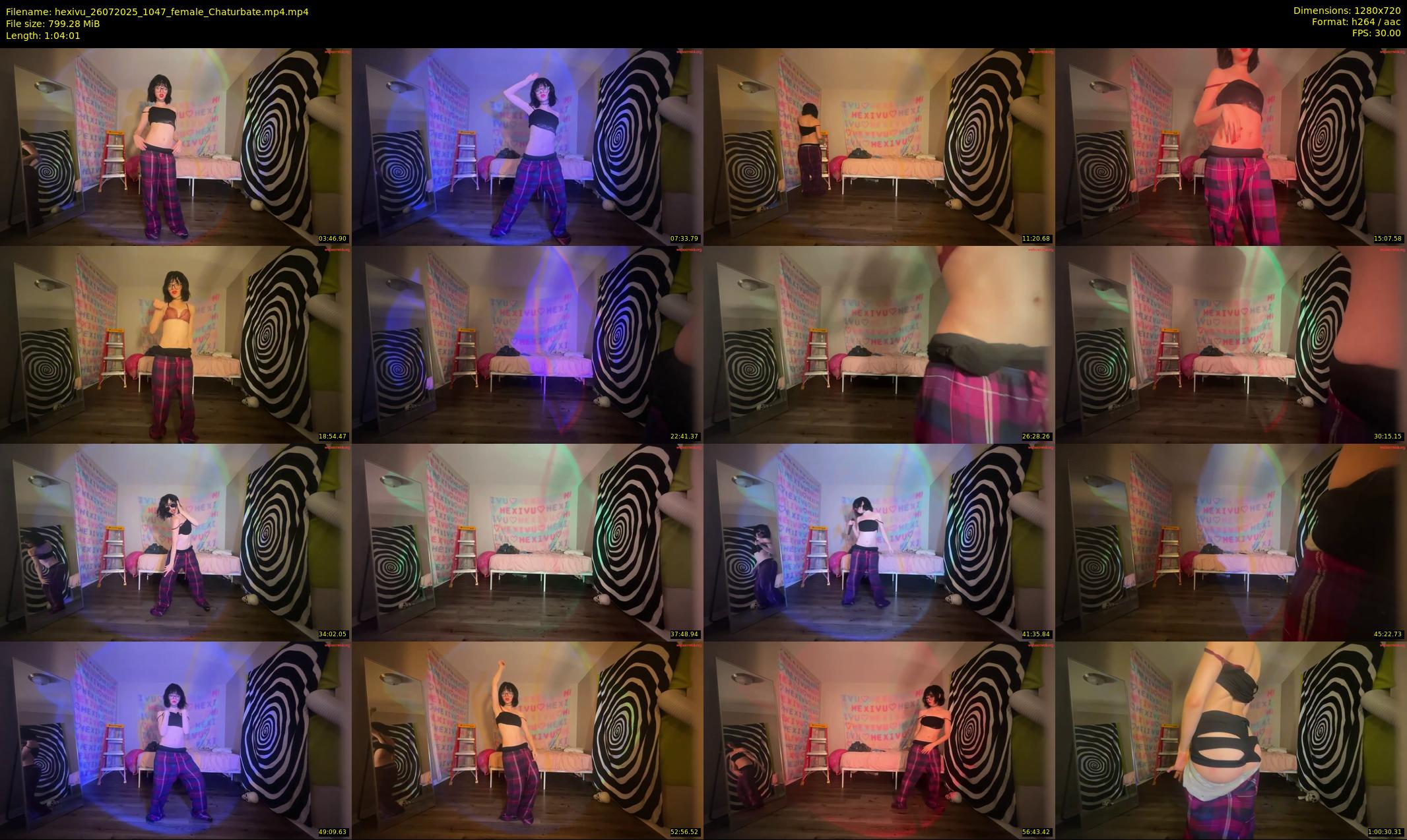 hexivu — 65 minute Chaturbate female cam show recording, 720p, Jul 26, 2025