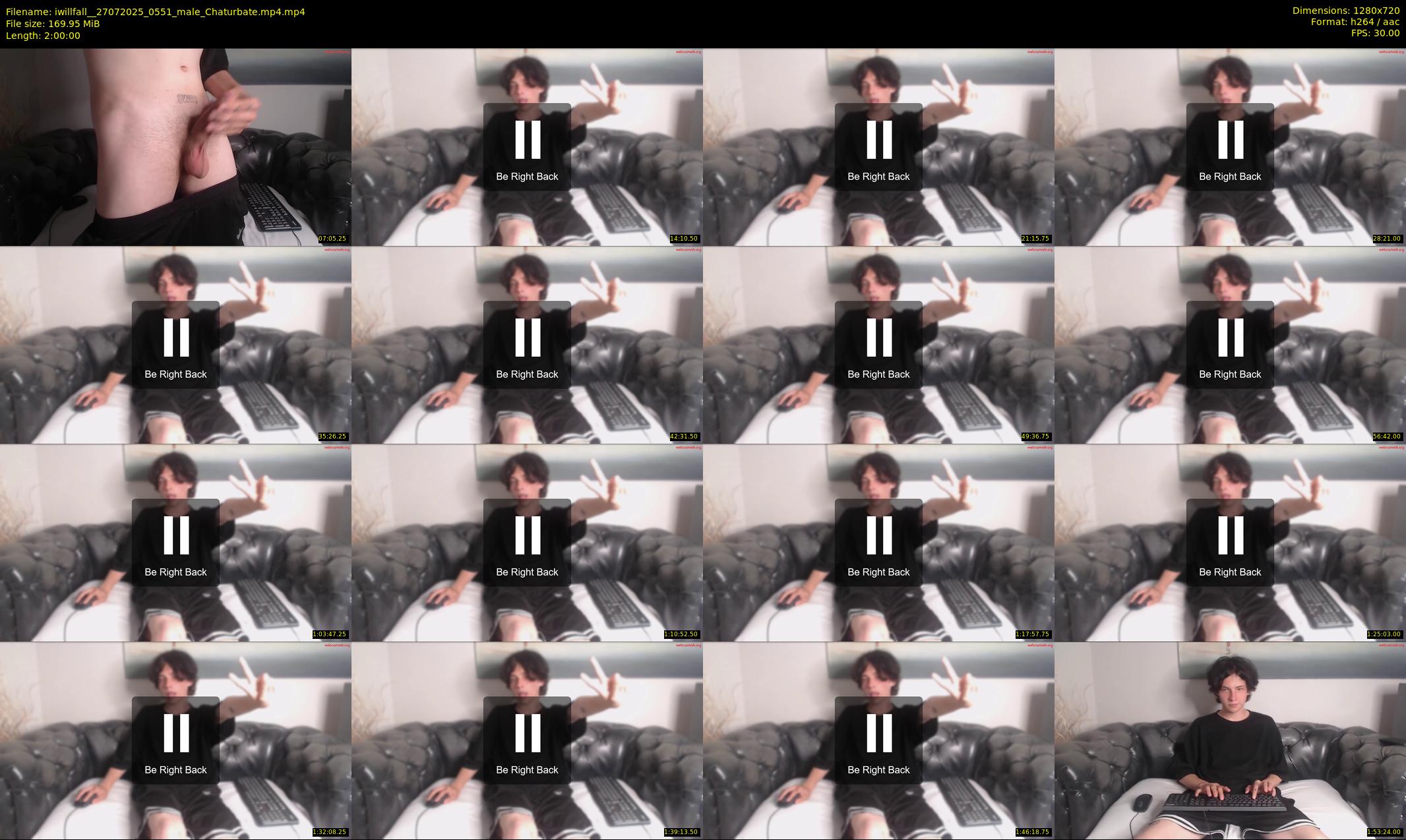 iwillfall_ — 120 minute Chaturbate male cam show recording, 720p, Jul 27, 2025