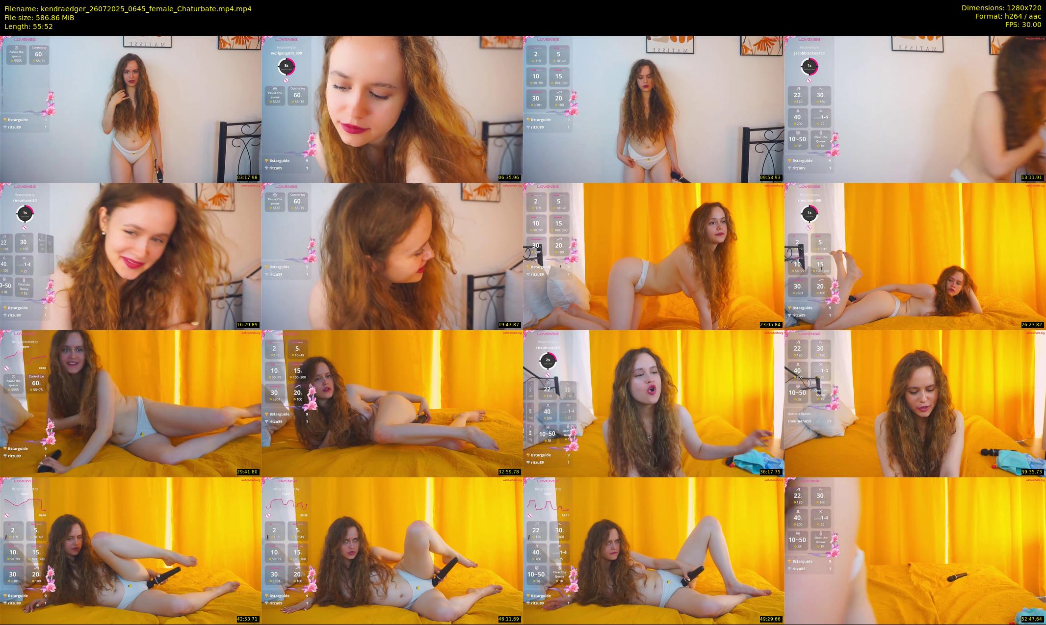 kendraedger — 56 minute Chaturbate female cam show recording, 720p, Jul 26, 2025