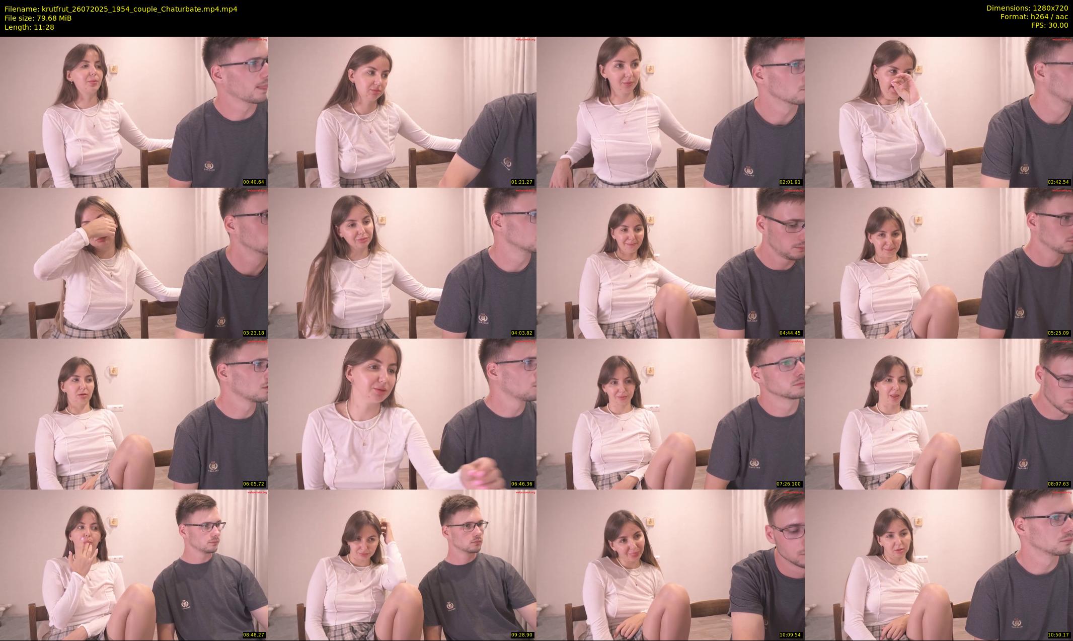 krutfrut — 12 minute Chaturbate couple cam show recording, 720p, Jul 26, 2025
